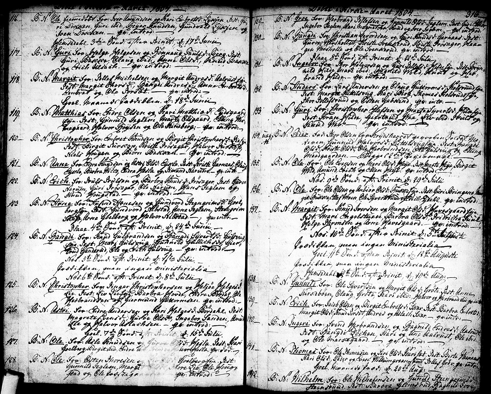 Nes kirkebøker, SAKO/A-236/F/Fa/L0005: Parish register (official) no. 5, 1787-1807, p. 312-313