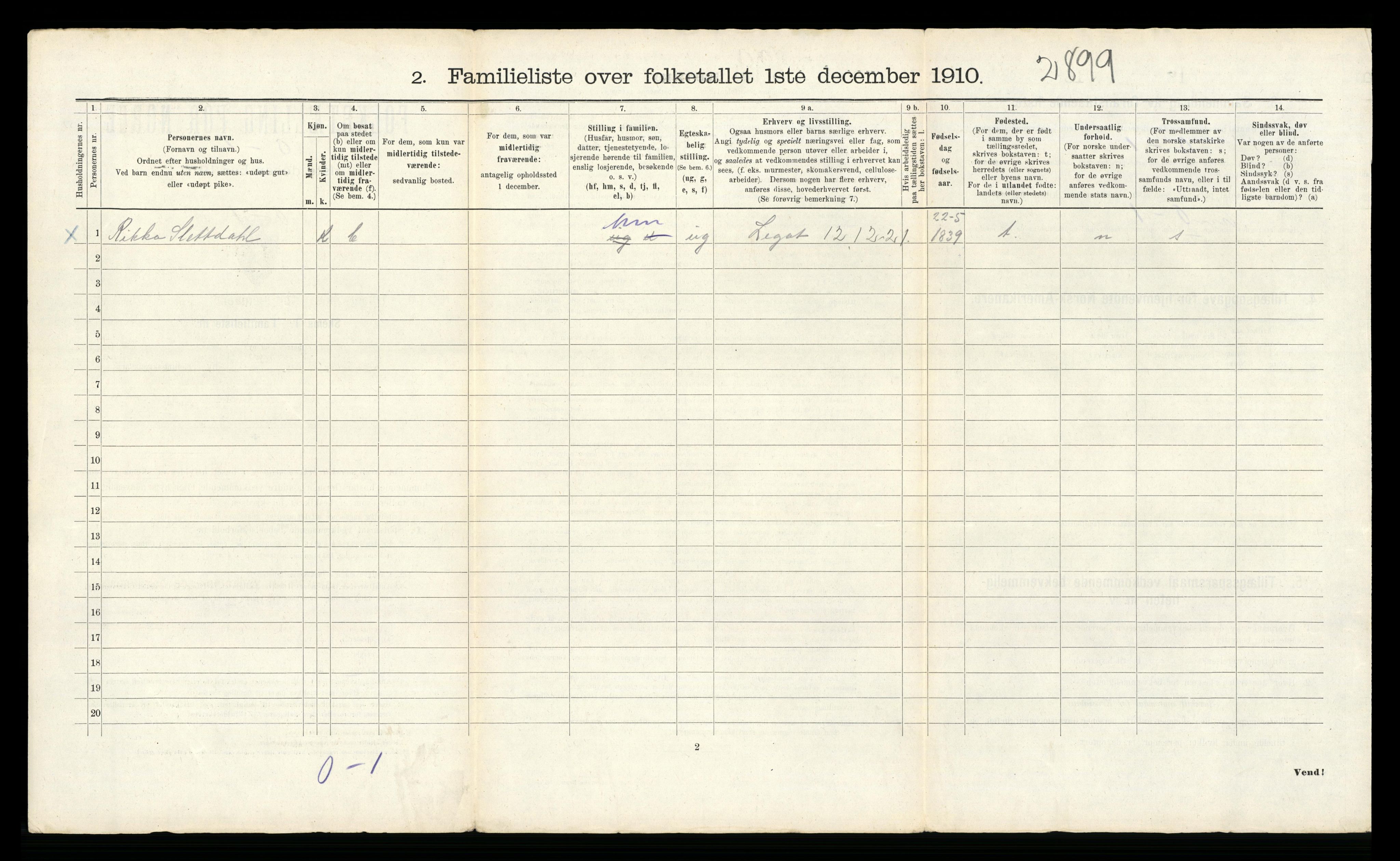 RA, 1910 census for Bergen, 1910, p. 15654