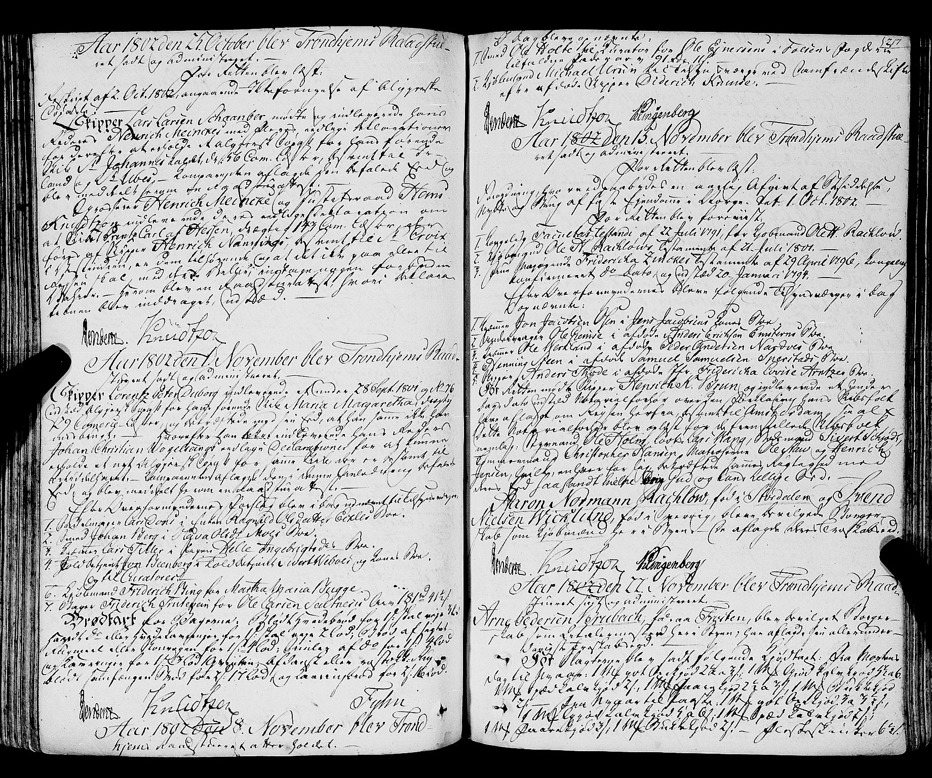 Trondheim magistrat, SAT/A-4372/A/Aa/L0018: Rådstueprotokoller, 1793-1826, p. 217