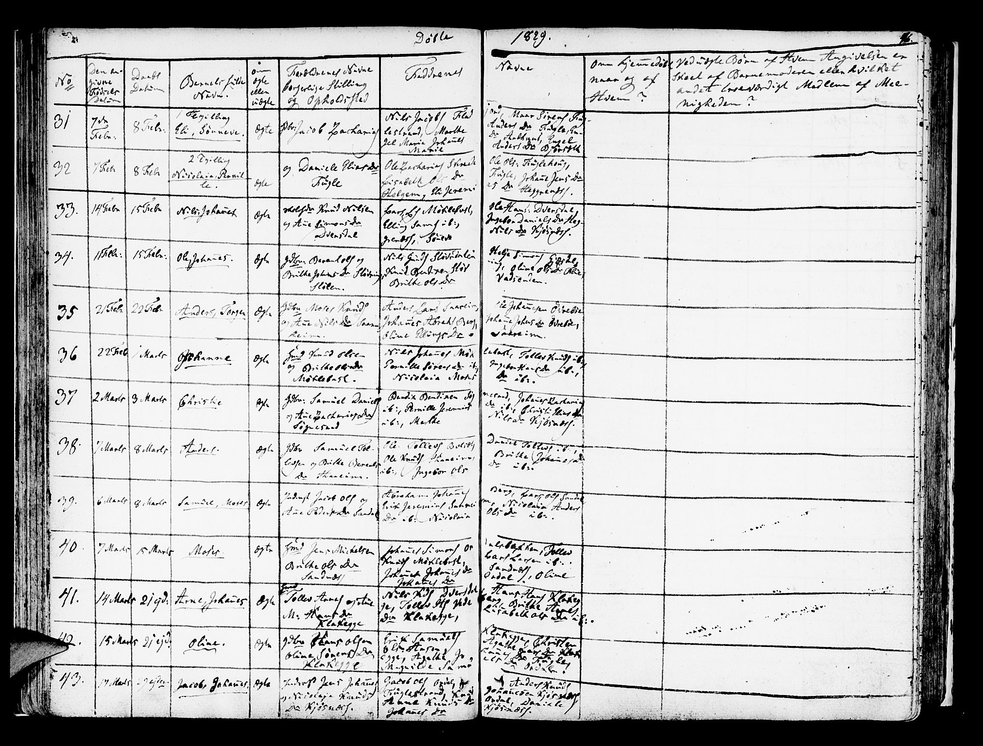 Jølster sokneprestembete, AV/SAB-A-80701/H/Haa/Haaa/L0008: Parish register (official) no. A 8, 1821-1833, p. 46