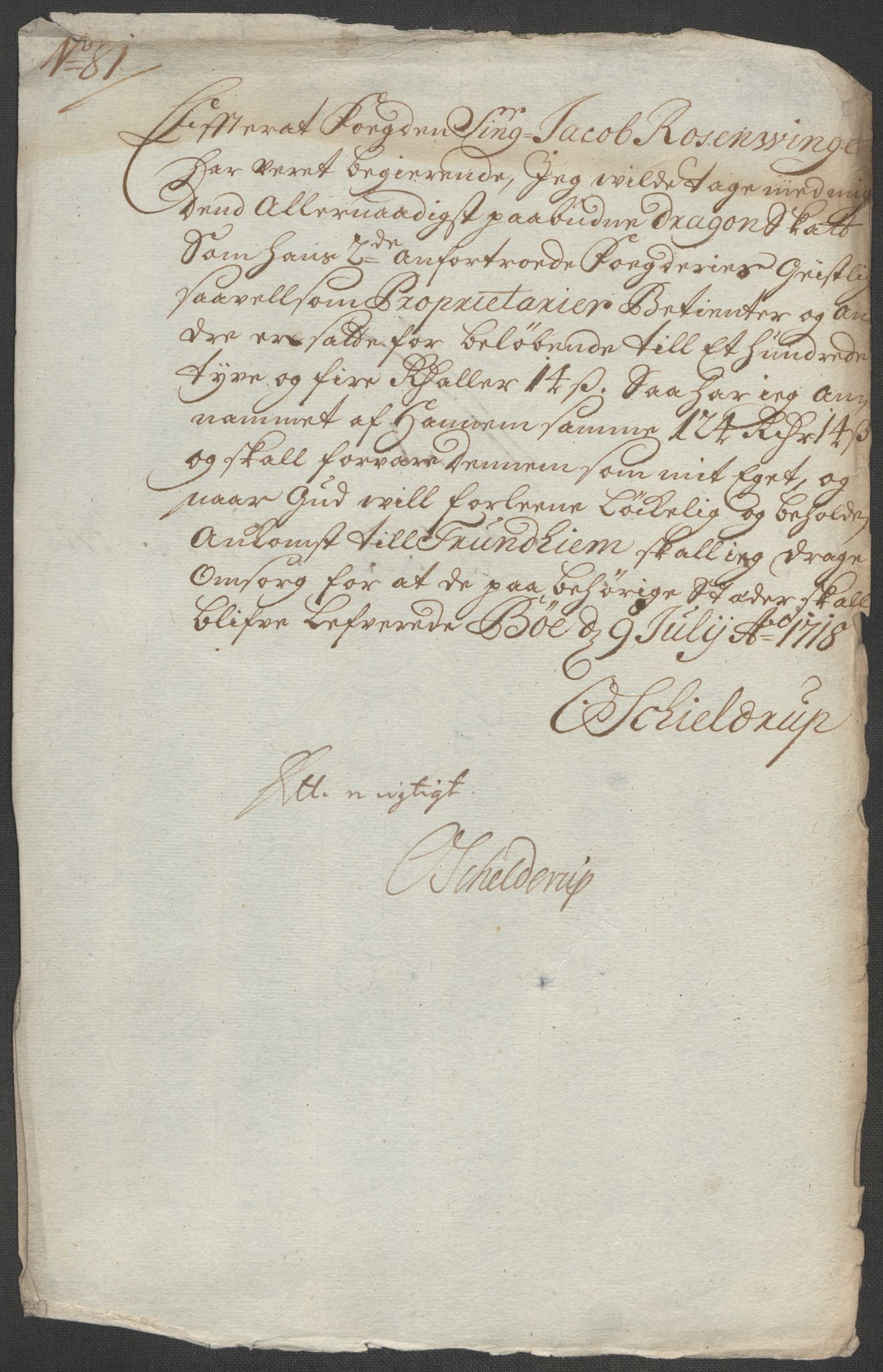 Rentekammeret inntil 1814, Reviderte regnskaper, Fogderegnskap, AV/RA-EA-4092/R67/L4684: Fogderegnskap Vesterålen, Andenes og Lofoten, 1718, p. 193