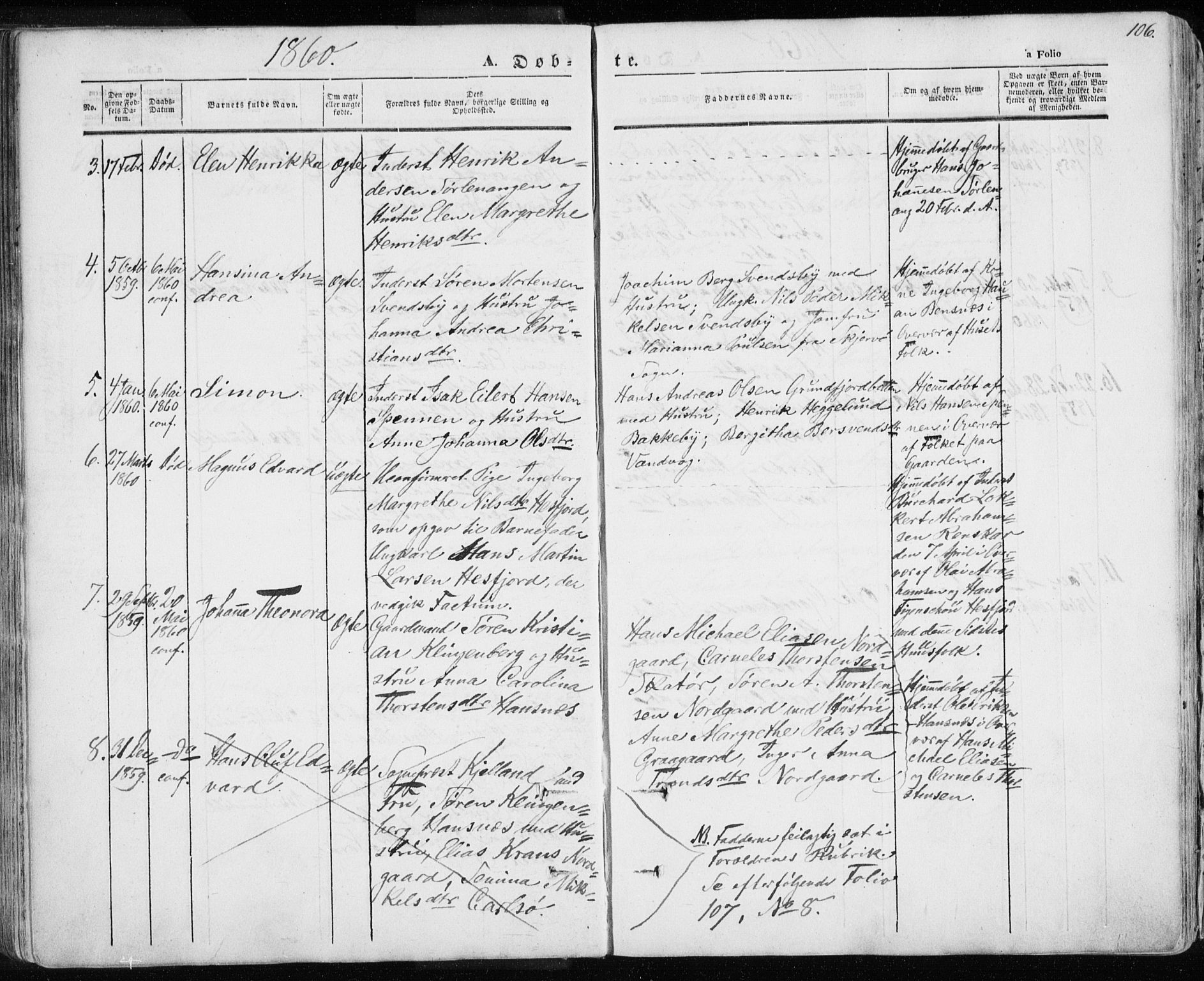 Karlsøy sokneprestembete, SATØ/S-1299/H/Ha/Haa/L0003kirke: Parish register (official) no. 3, 1843-1860, p. 106