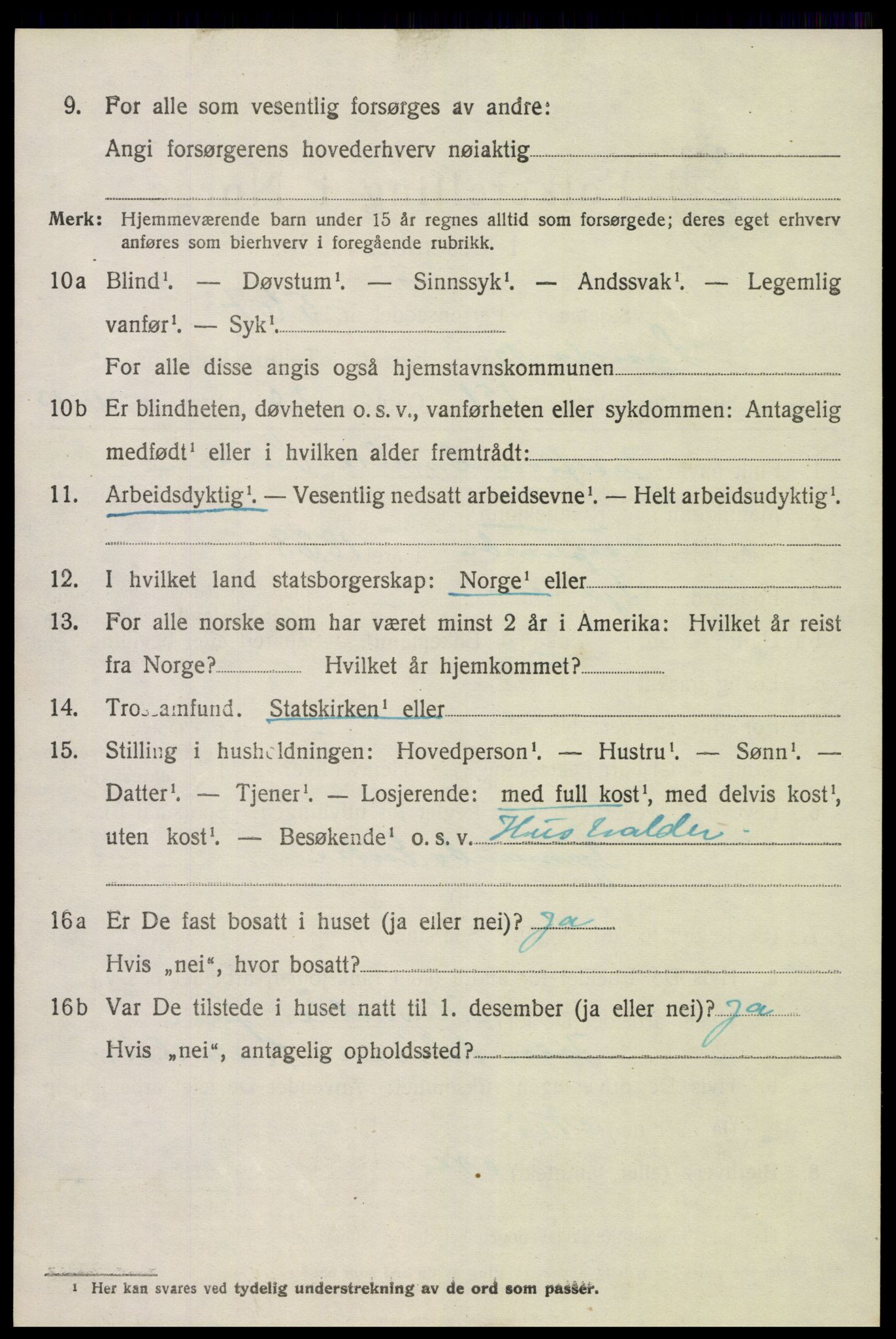 SAK, 1920 census for Landvik, 1920, p. 2887