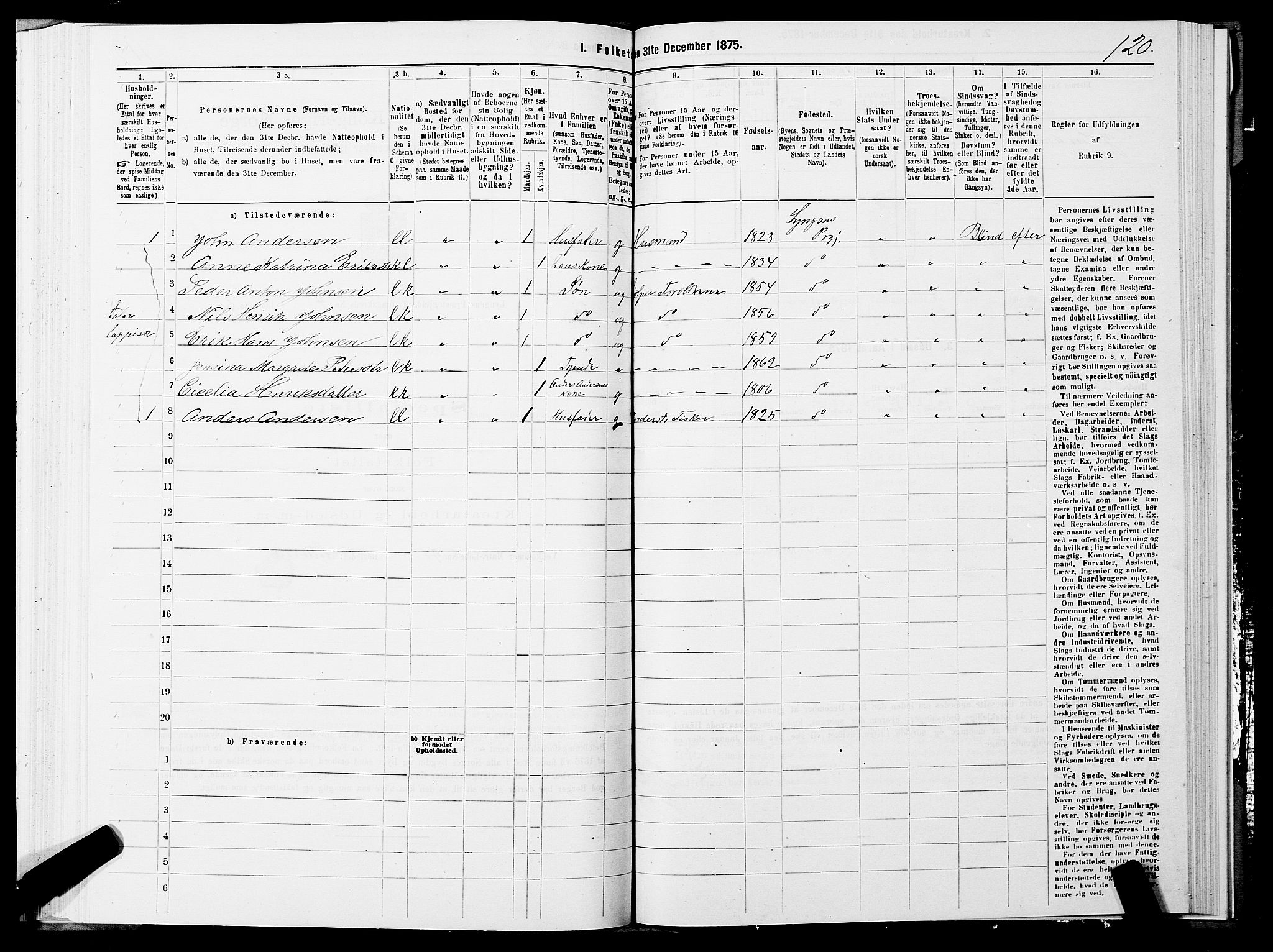 SATØ, 1875 census for 1938P Lyngen, 1875, p. 4120