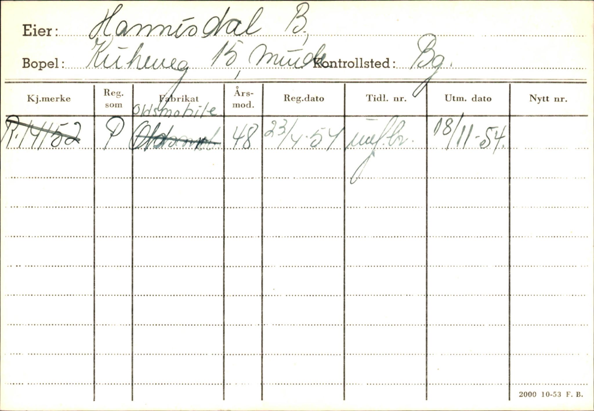 Statens vegvesen, Hordaland vegkontor, AV/SAB-A-5201/2/Ha/L0018: R-eierkort H, 1920-1971, p. 823