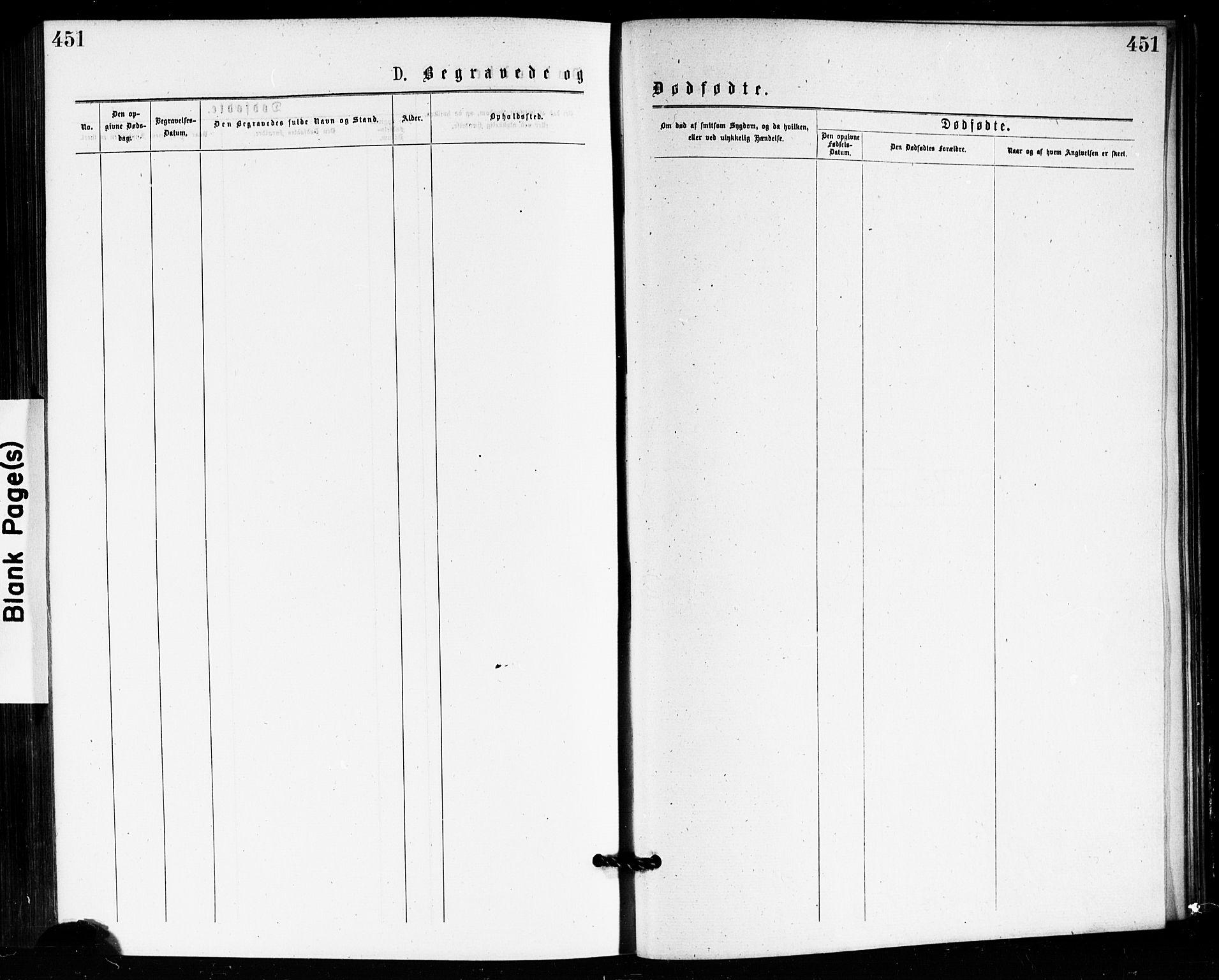 Bragernes kirkebøker, AV/SAKO-A-6/F/Fb/L0005: Parish register (official) no. II 5, 1875-1877, p. 451