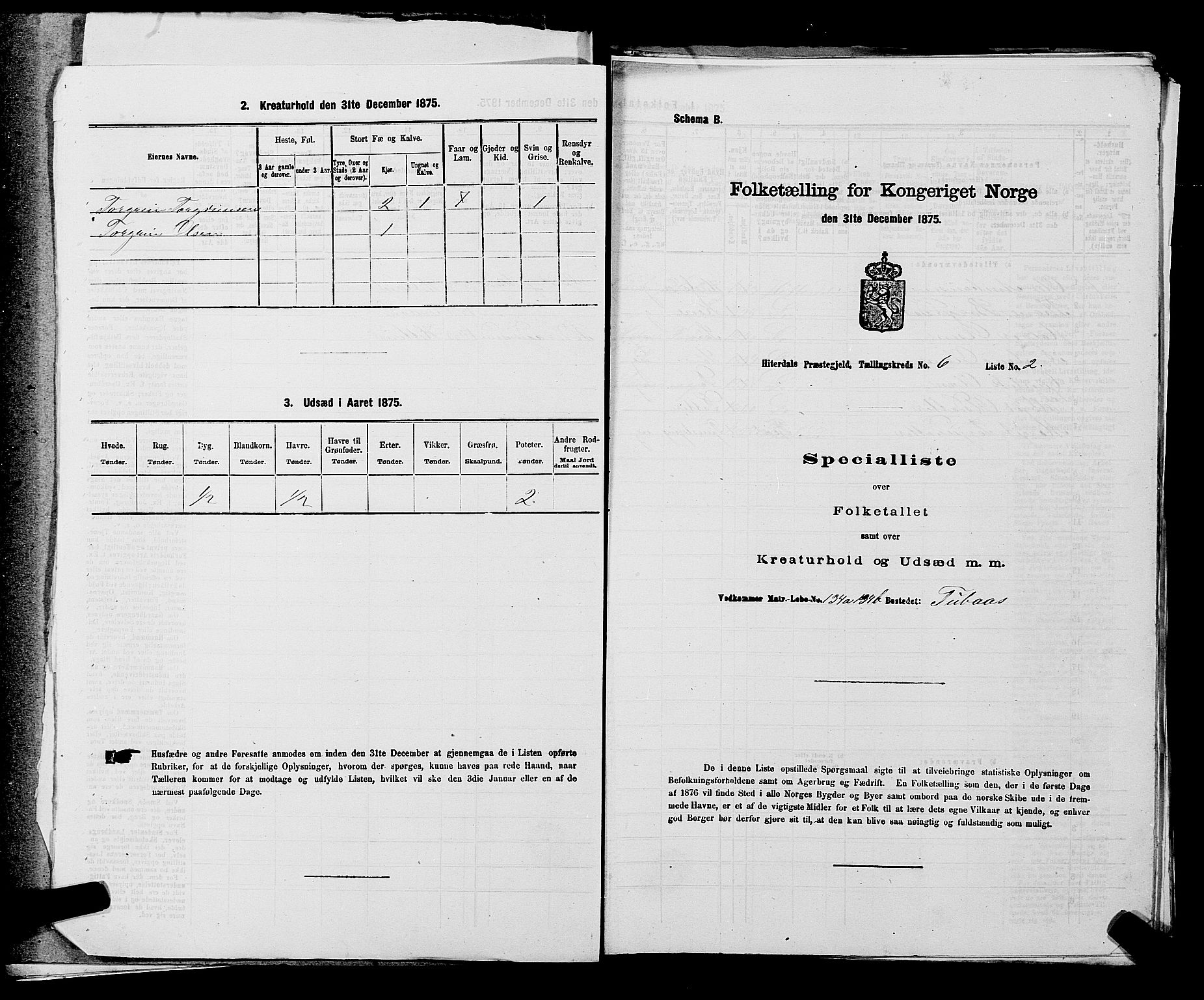 SAKO, 1875 census for 0823P Heddal, 1875, p. 828