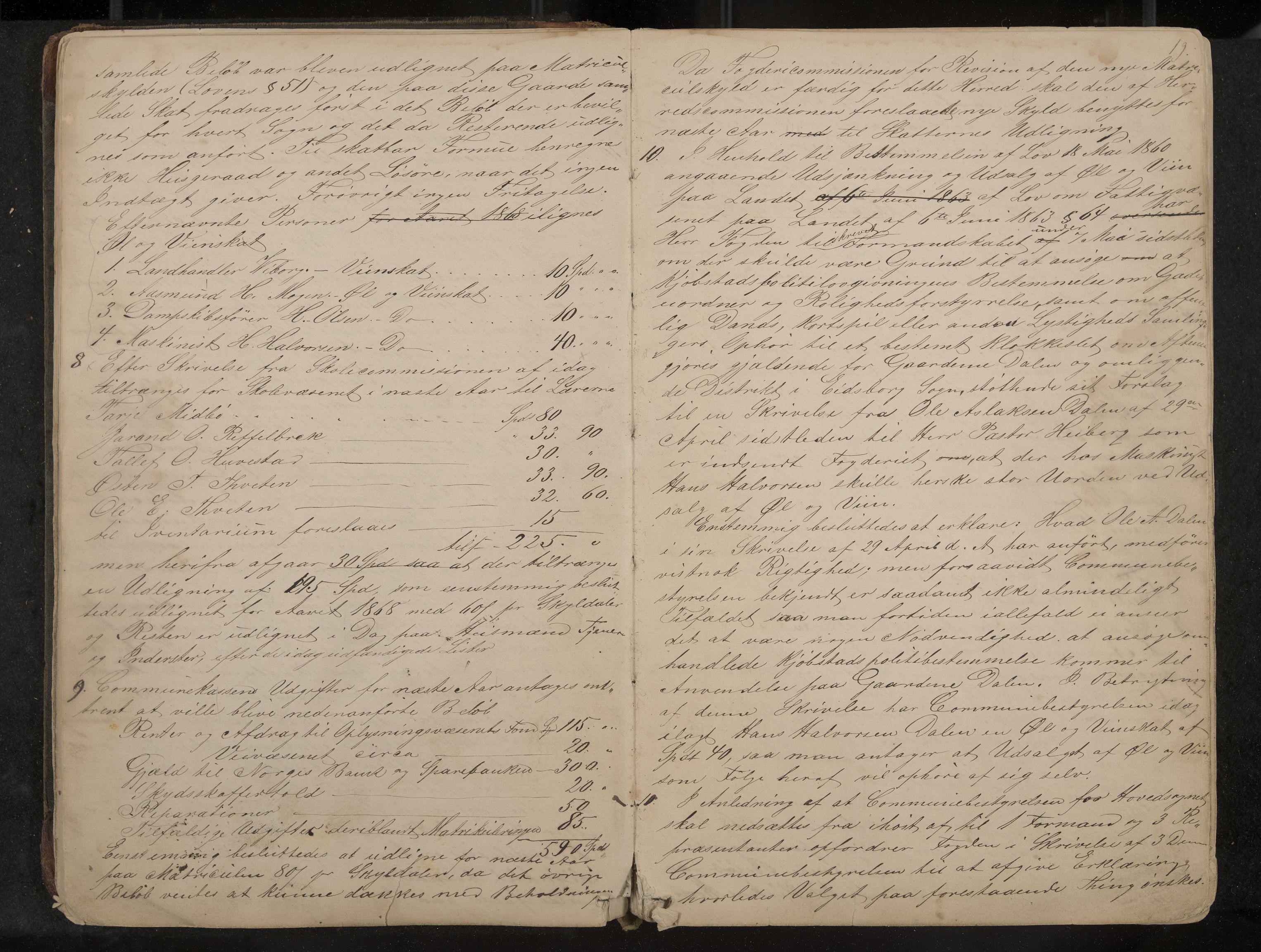 Lårdal formannskap og sentraladministrasjon, IKAK/0833021/A/L0002: Møtebok, 1865-1893, p. 19