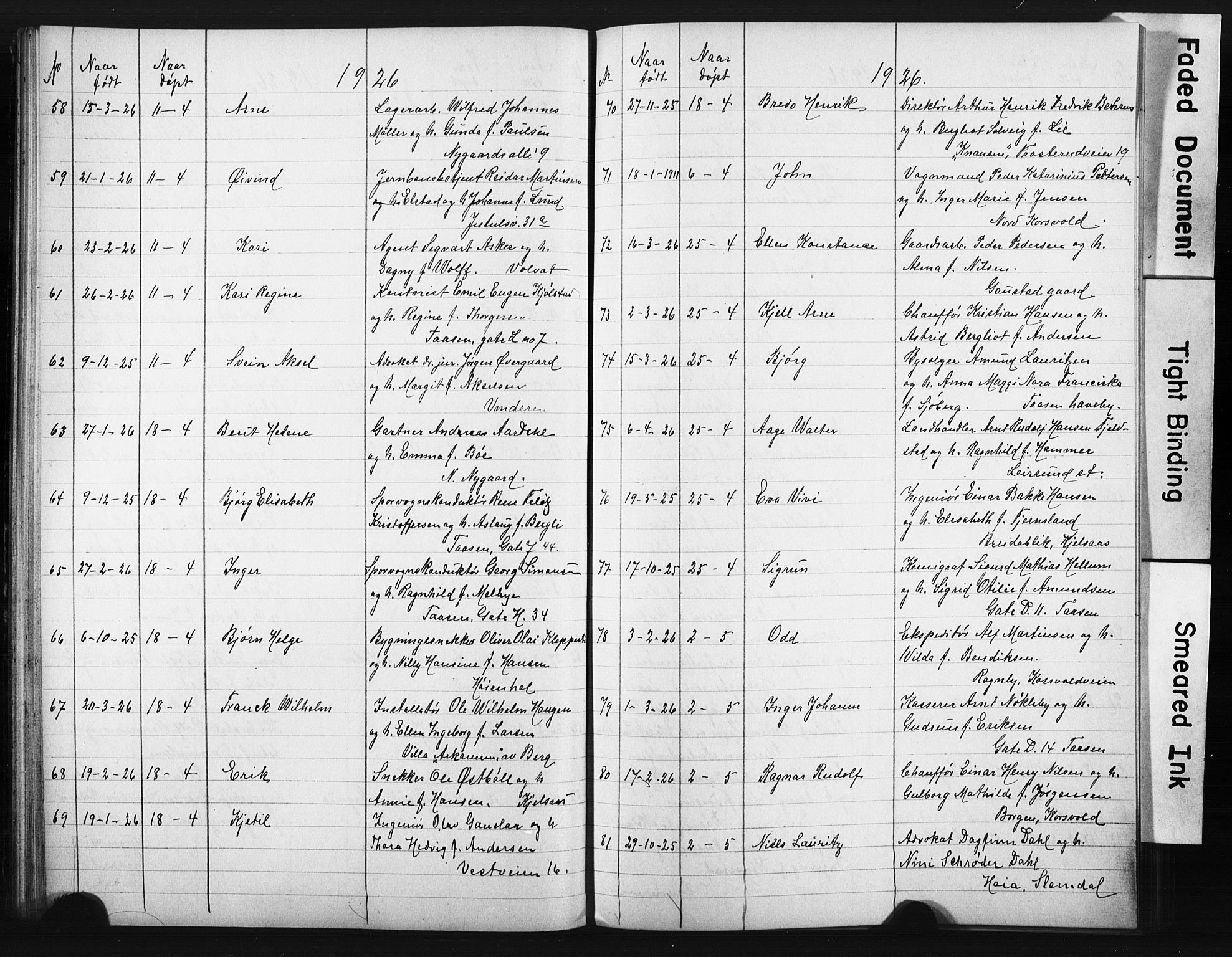Vestre Aker prestekontor Kirkebøker, AV/SAO-A-10025/G/Ga/L0006: Parish register (copy) no. I 6, 1923-1932