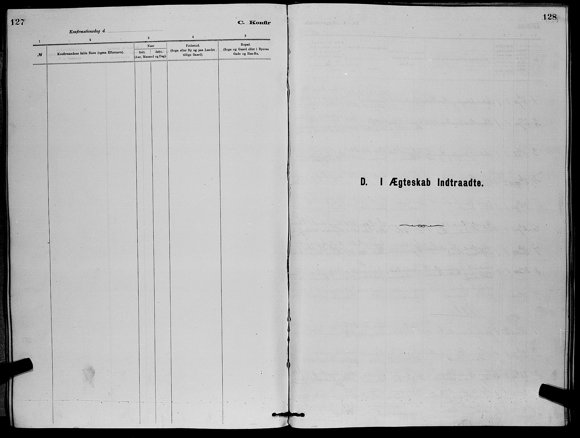 Eiker kirkebøker, SAKO/A-4/G/Gb/L0003: Parish register (copy) no. II 3, 1880-1893, p. 128