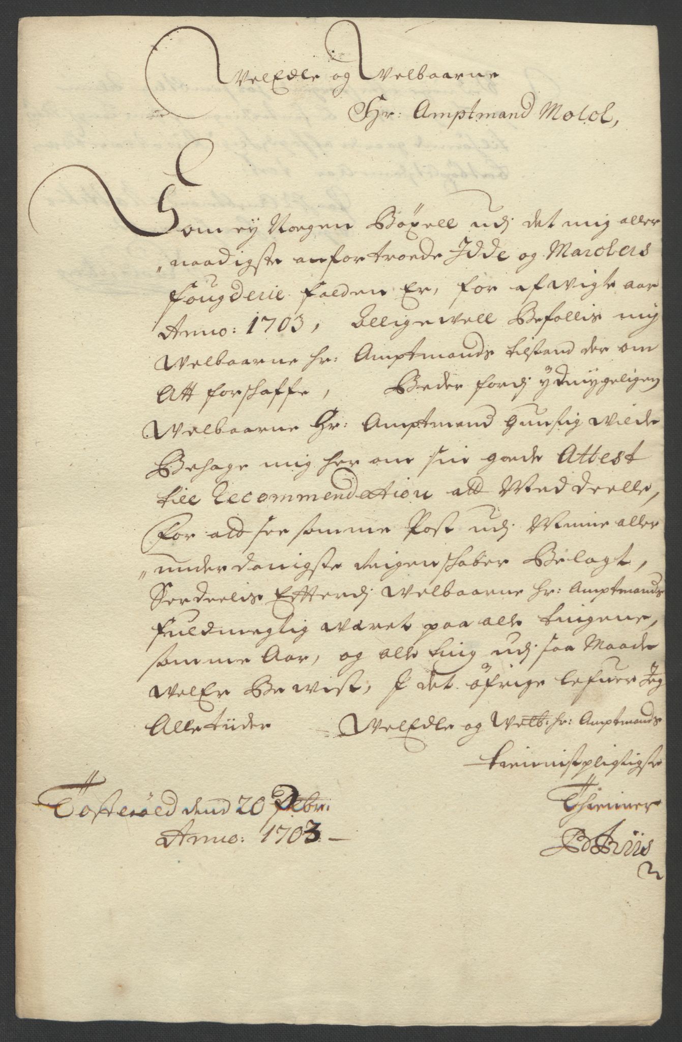 Rentekammeret inntil 1814, Reviderte regnskaper, Fogderegnskap, AV/RA-EA-4092/R01/L0016: Fogderegnskap Idd og Marker, 1702-1703, p. 248
