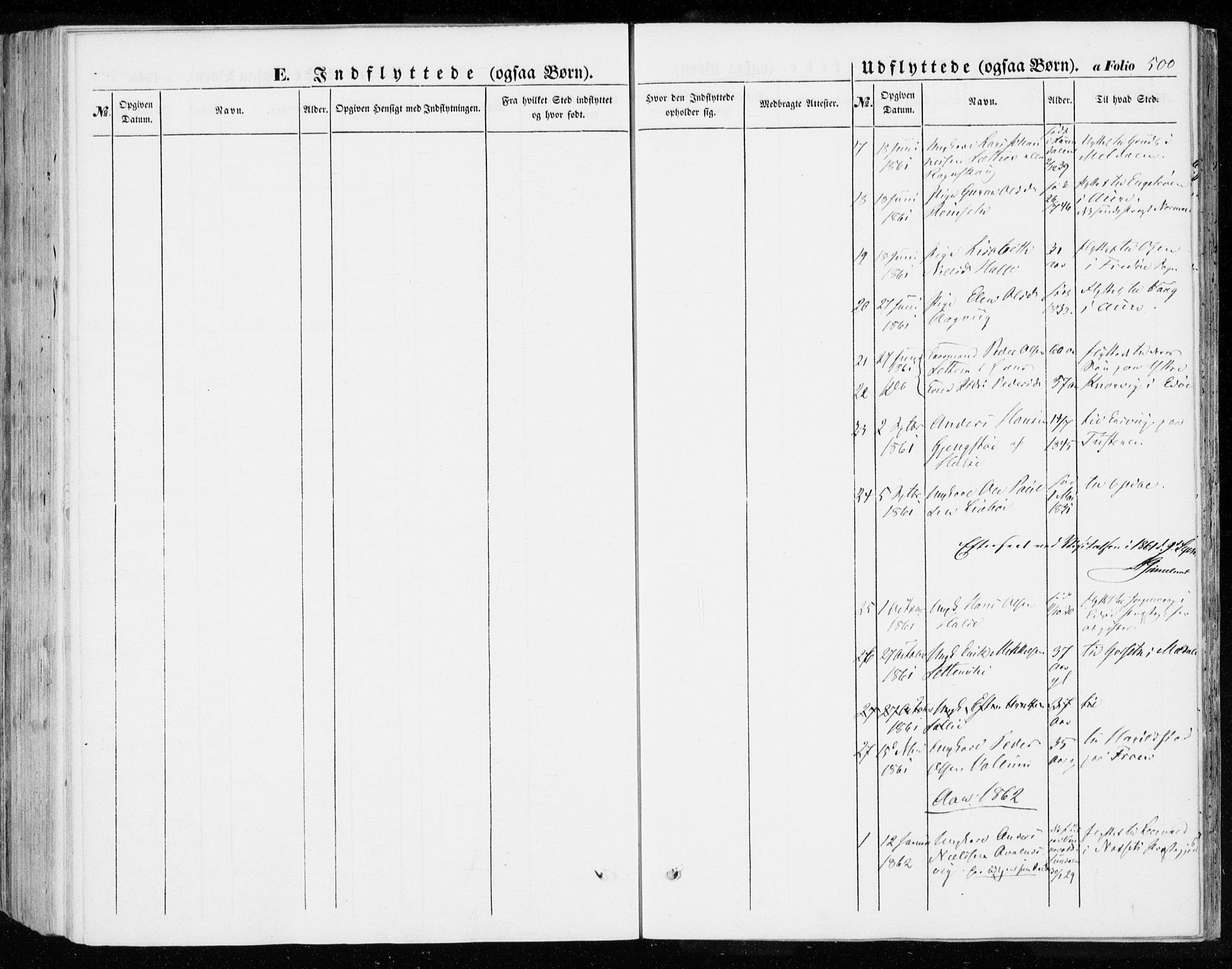 Ministerialprotokoller, klokkerbøker og fødselsregistre - Møre og Romsdal, SAT/A-1454/592/L1026: Parish register (official) no. 592A04, 1849-1867, p. 500