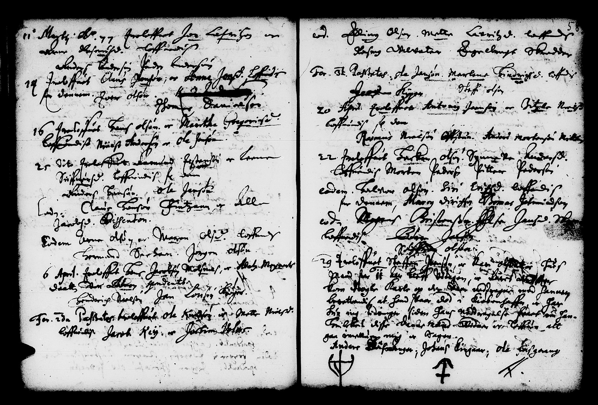 Domkirken sokneprestembete, AV/SAB-A-74801/H/Haa/L0006: Parish register (official) no. A 6, 1663-1683, p. 58