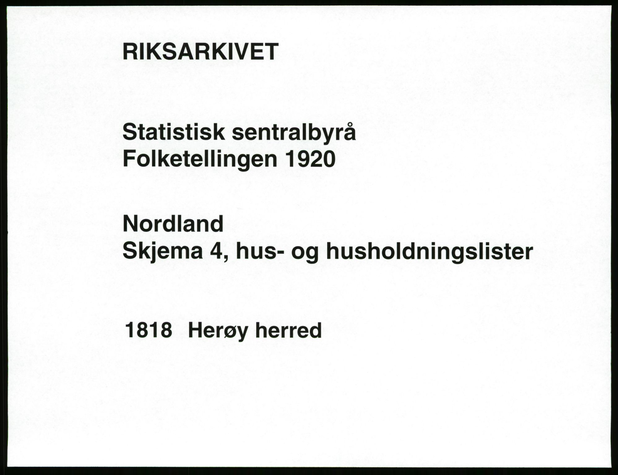 SAT, 1920 census for Herøy, 1920, p. 36