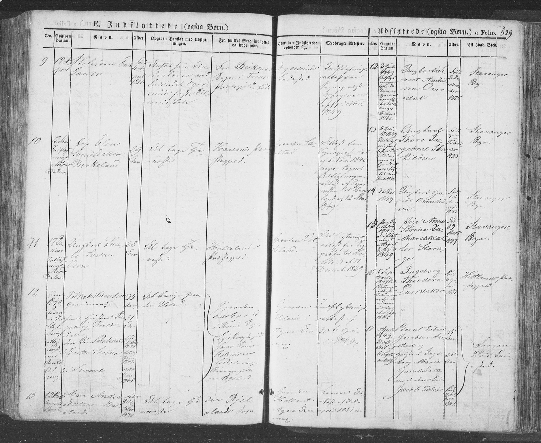 Eigersund sokneprestkontor, SAST/A-101807/S08/L0009: Parish register (official) no. A 9, 1827-1850, p. 529