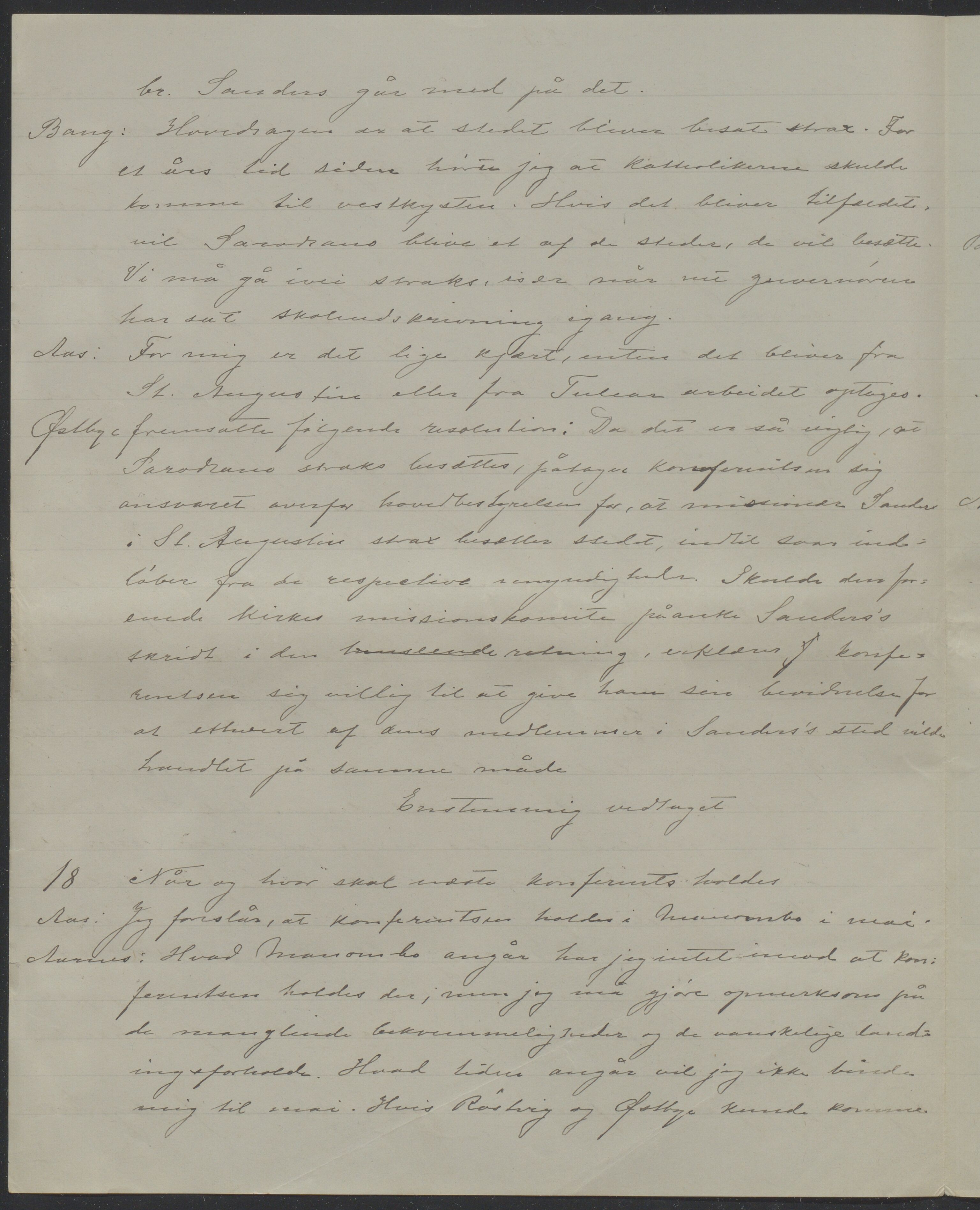 Det Norske Misjonsselskap - hovedadministrasjonen, VID/MA-A-1045/D/Da/Daa/L0041/0001: Konferansereferat og årsberetninger / Konferansereferat fra Vest-Madagaskar., 1896