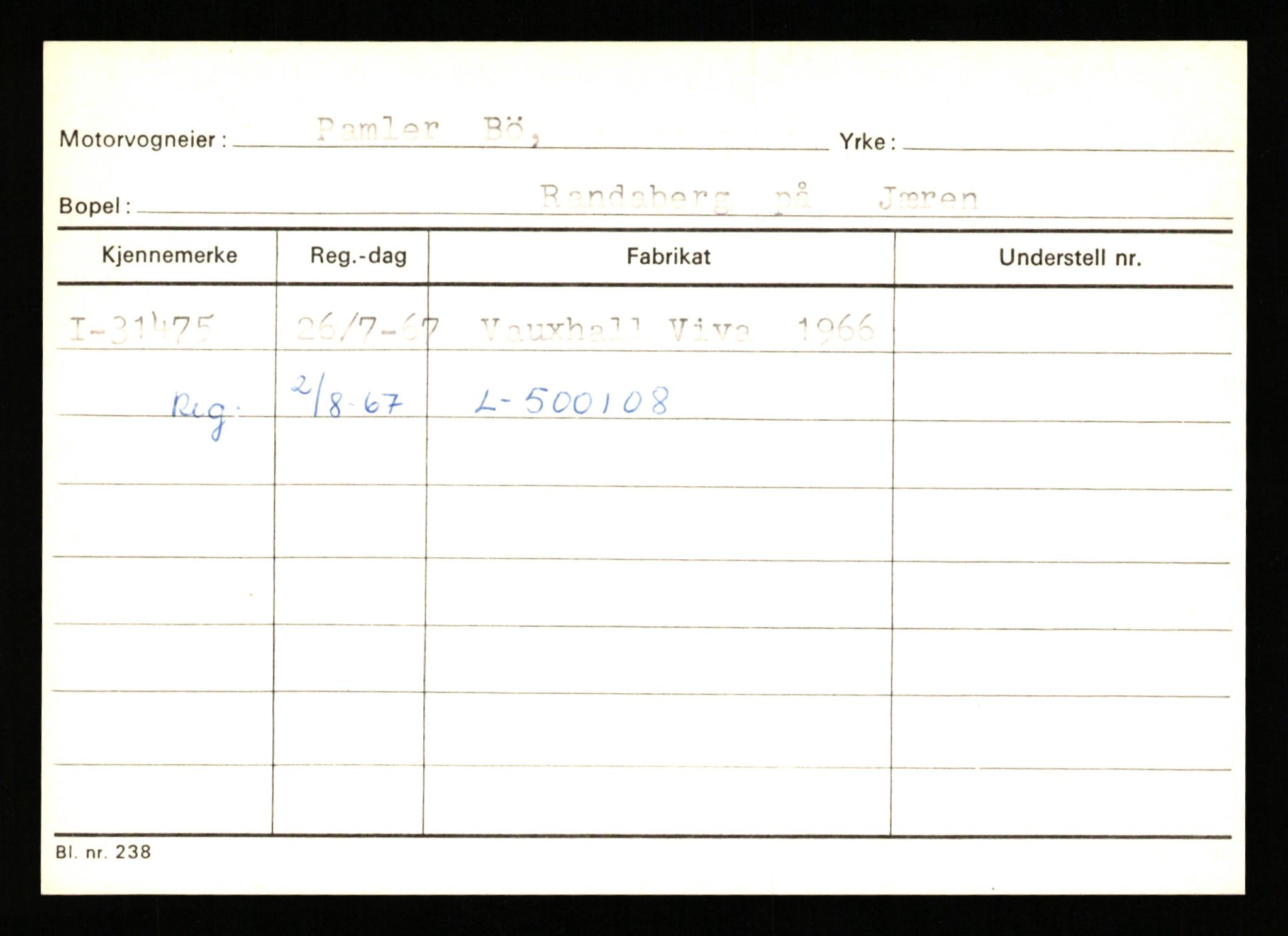 Stavanger trafikkstasjon, AV/SAST-A-101942/0/G/L0005: Registreringsnummer: 23000 - 34245, 1930-1971, p. 2594