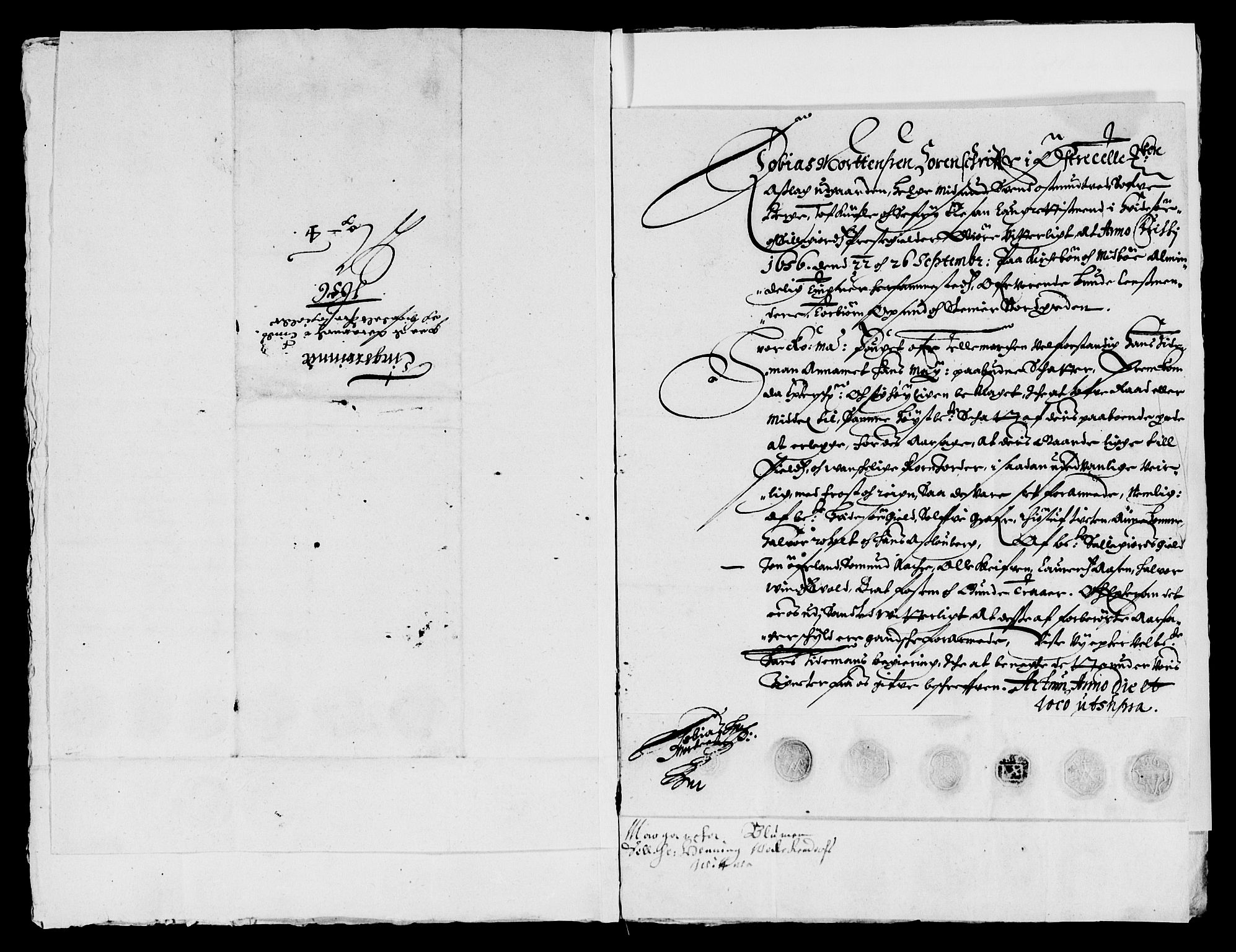 Rentekammeret inntil 1814, Reviderte regnskaper, Lensregnskaper, AV/RA-EA-5023/R/Rb/Rbp/L0043: Bratsberg len, 1656-1658