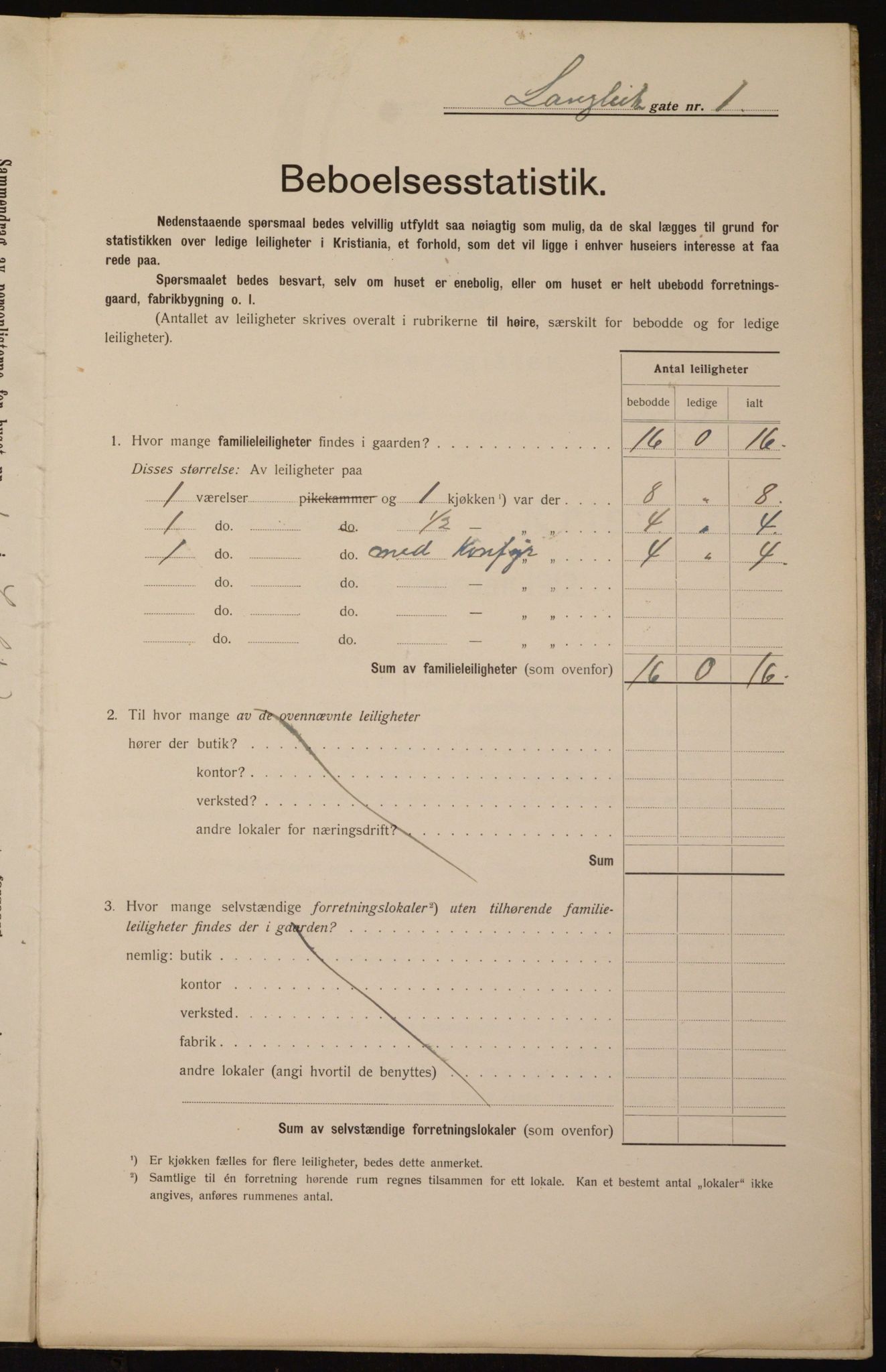 OBA, Municipal Census 1912 for Kristiania, 1912, p. 57257