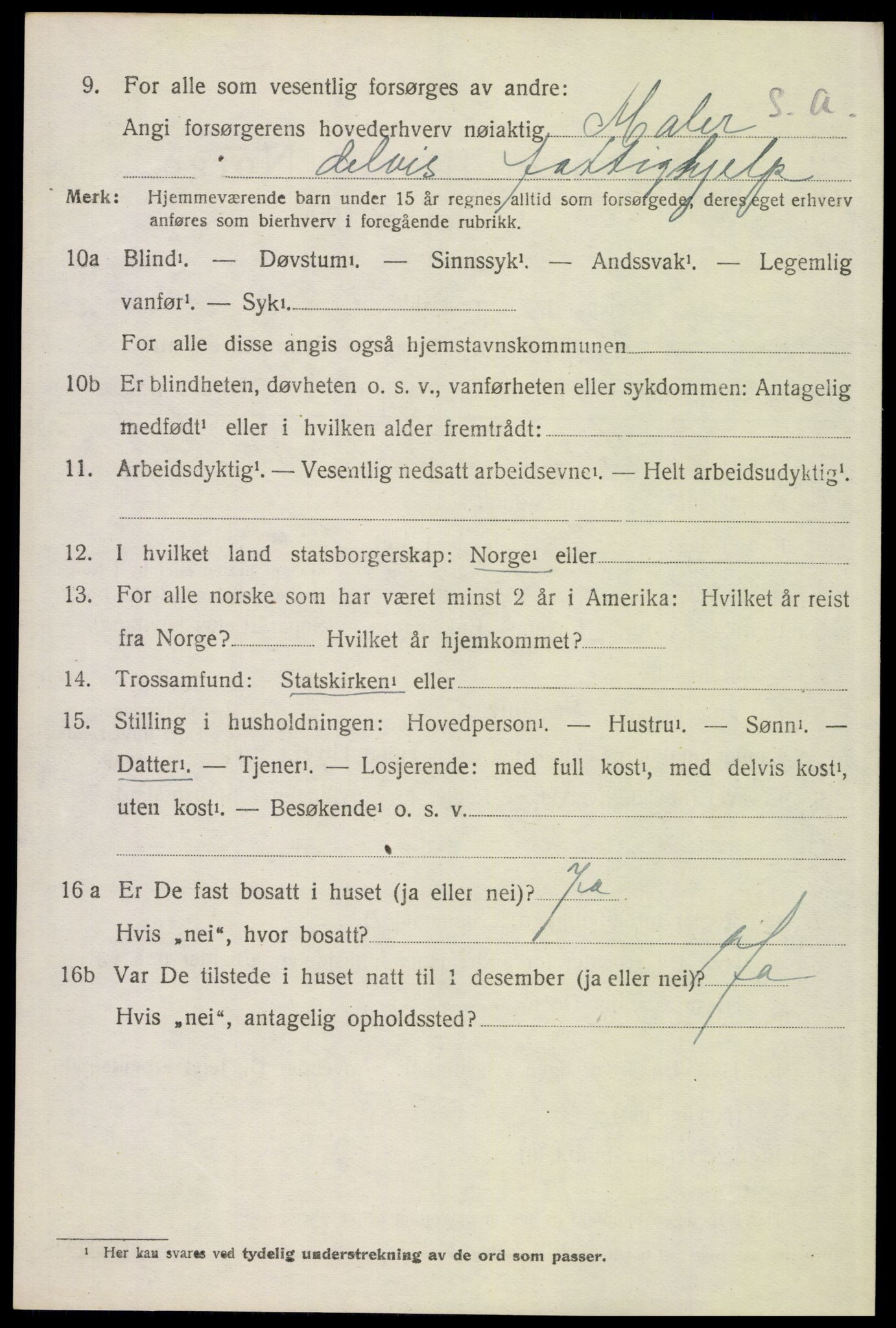 SAH, 1920 census for Folldal, 1920, p. 2980