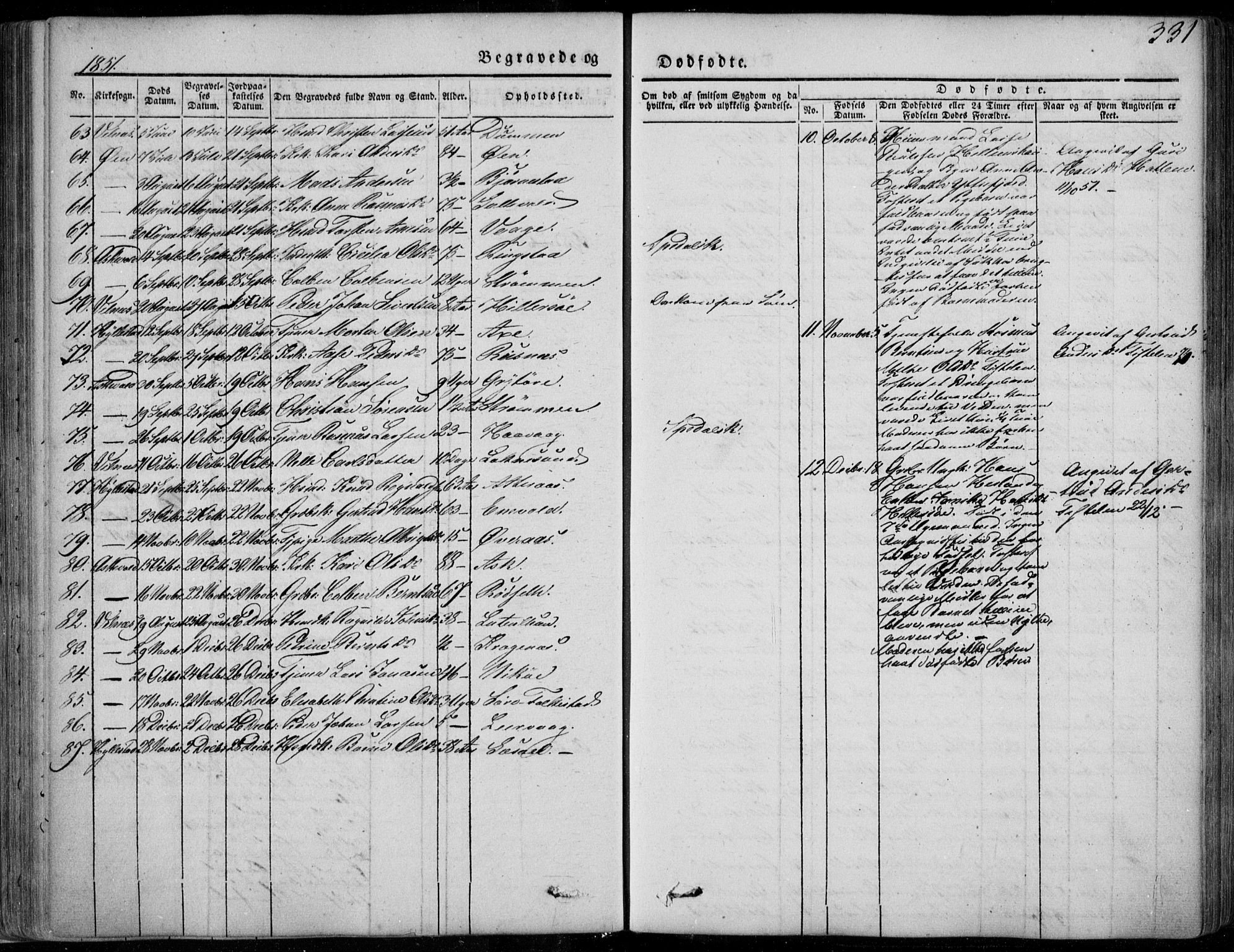 Askvoll sokneprestembete, SAB/A-79501/H/Haa/Haaa/L0011/0002: Parish register (official) no. A 11 II, 1845-1878, p. 331