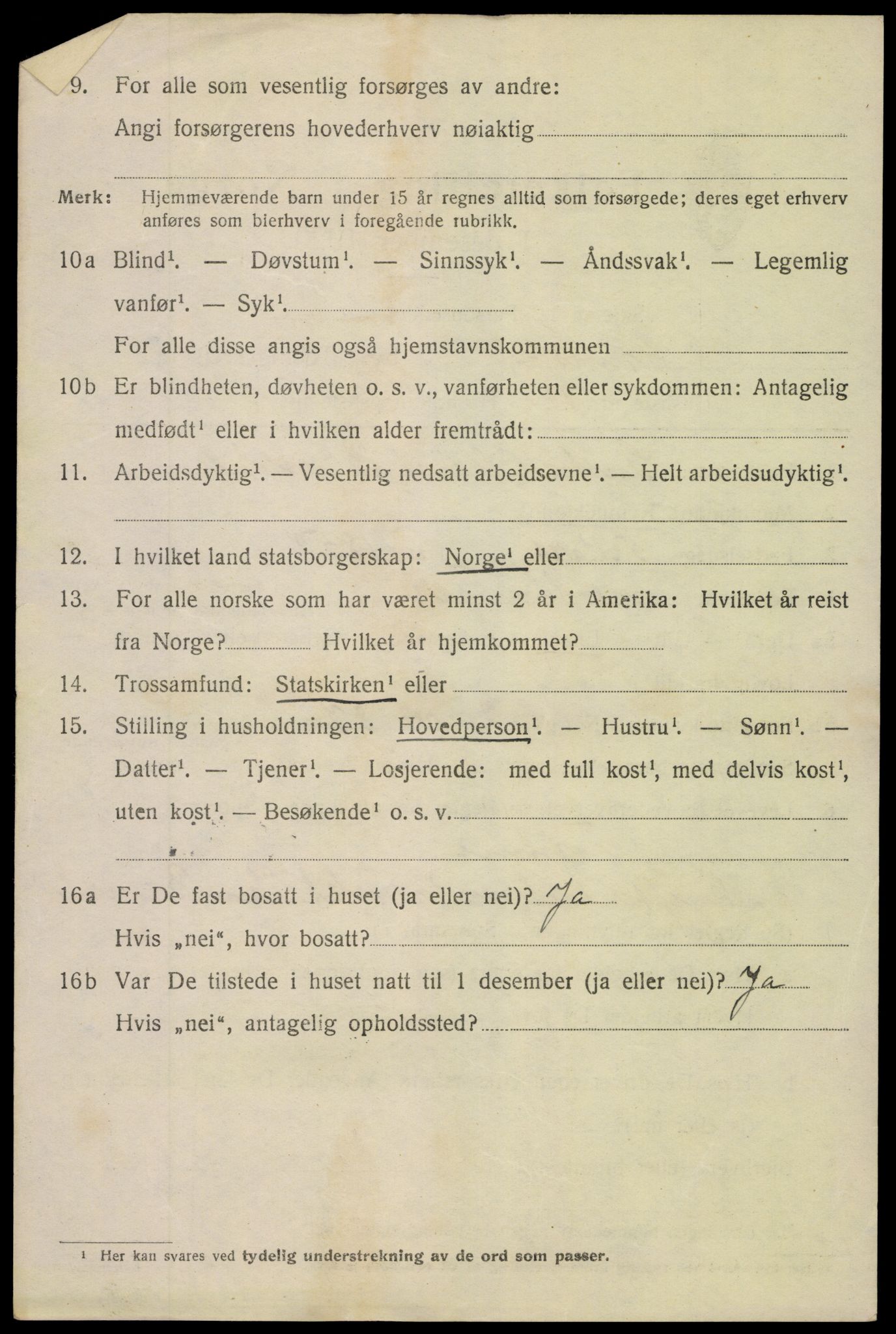 SAK, 1920 census for Grimstad, 1920, p. 3308