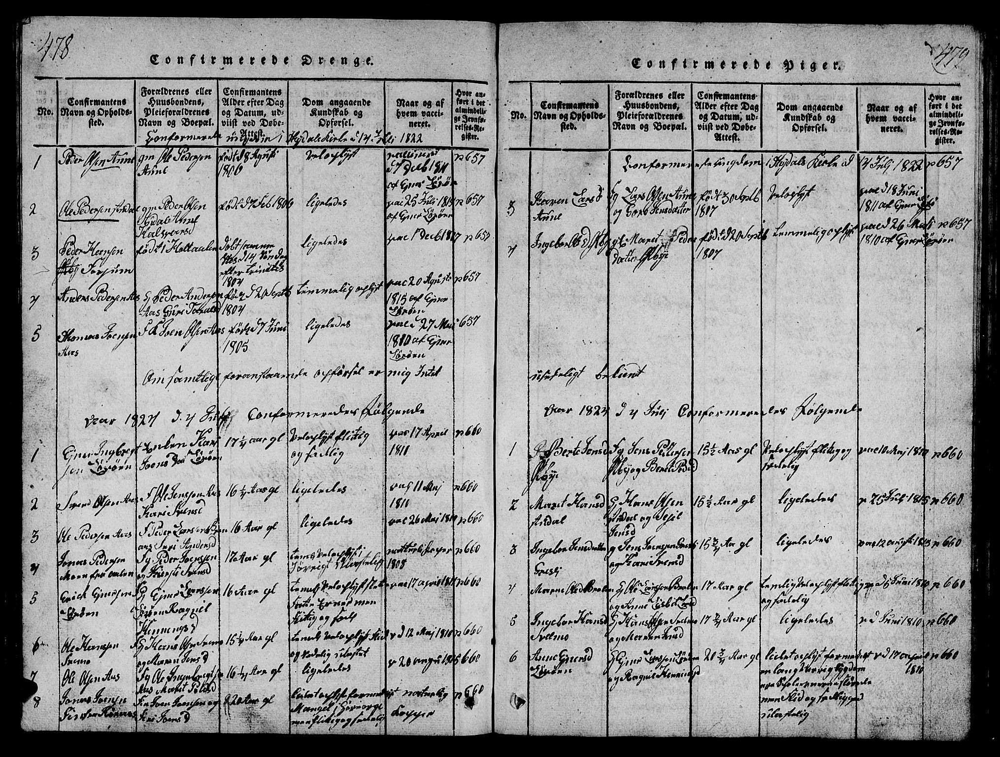 Ministerialprotokoller, klokkerbøker og fødselsregistre - Sør-Trøndelag, SAT/A-1456/698/L1164: Parish register (copy) no. 698C01, 1816-1861, p. 478-479
