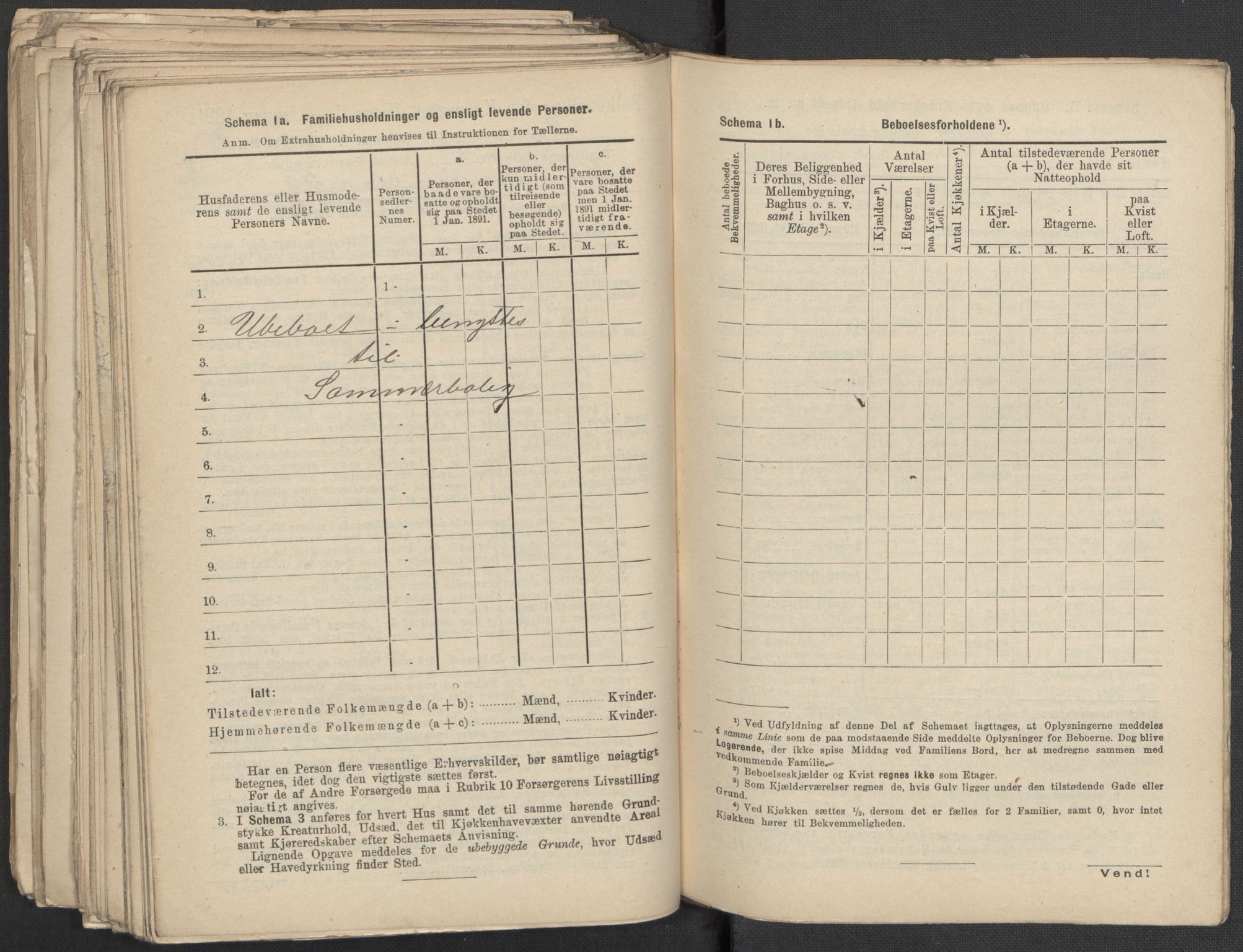 RA, 1891 Census for 1301 Bergen, 1891, p. 373