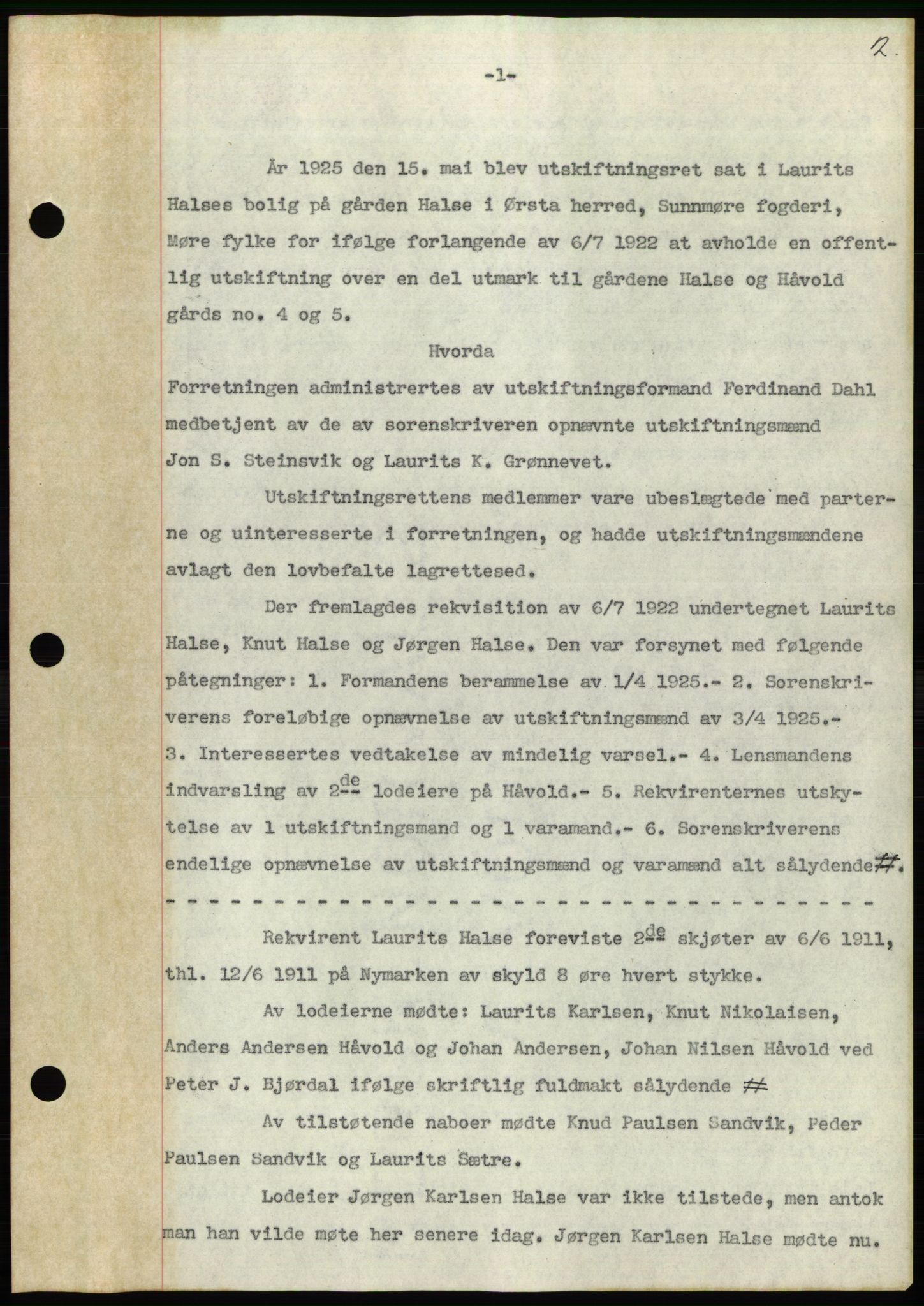 Søre Sunnmøre sorenskriveri, AV/SAT-A-4122/1/2/2C/L0052: Mortgage book no. 46, 1931-1931, Deed date: 24.01.1931