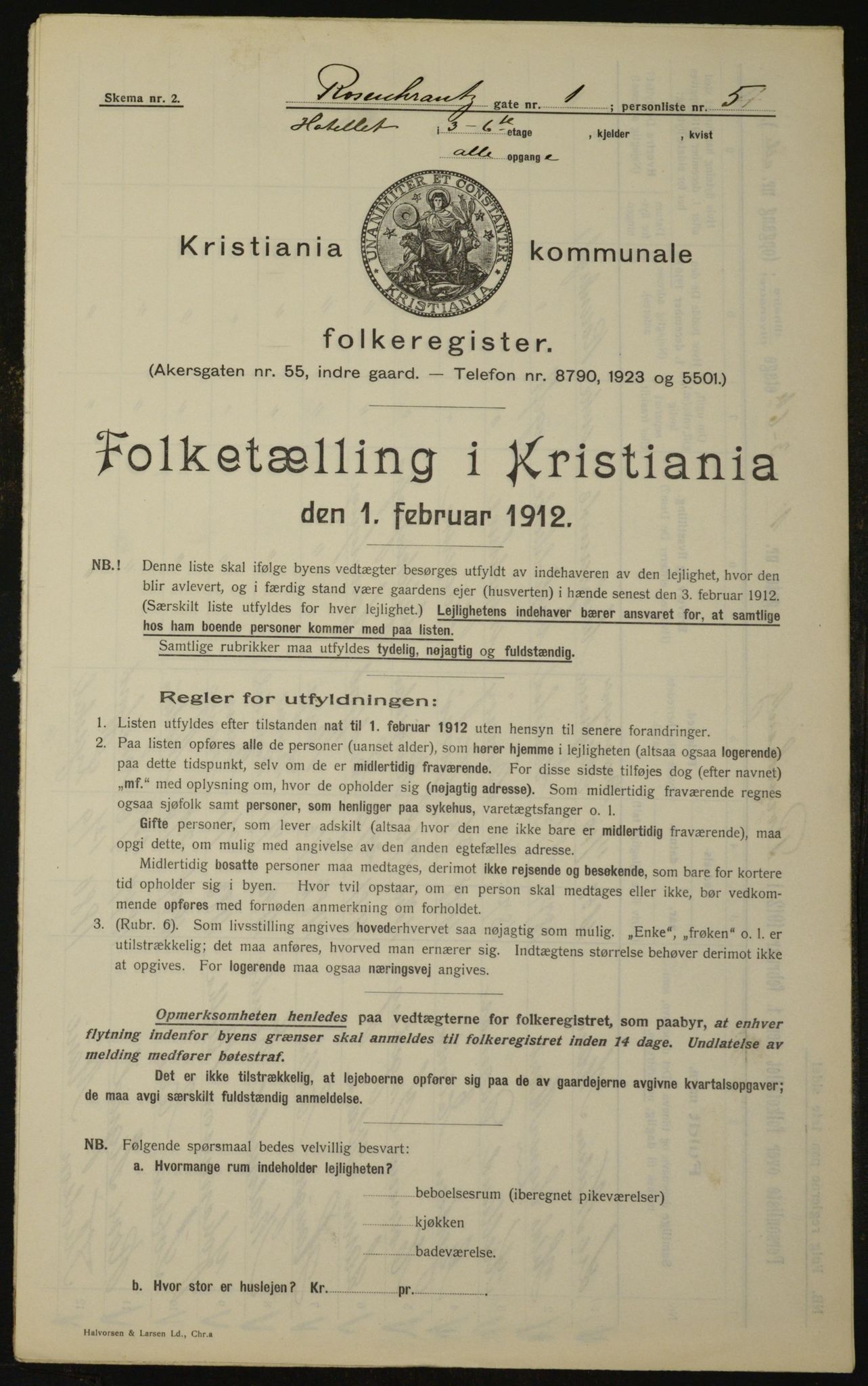 OBA, Municipal Census 1912 for Kristiania, 1912, p. 83994