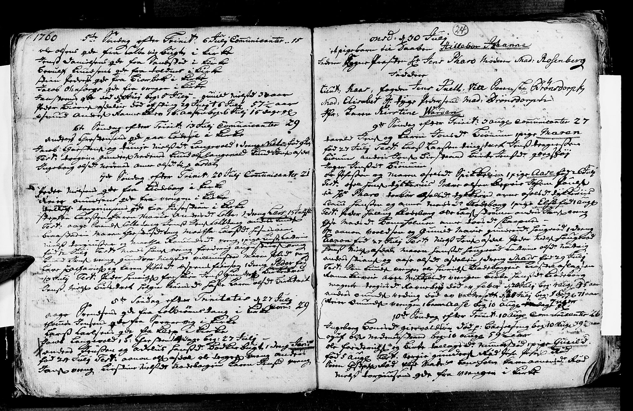 Øyestad sokneprestkontor, SAK/1111-0049/F/Fa/L0006: Parish register (official) no. A 6, 1758-1776, p. 24