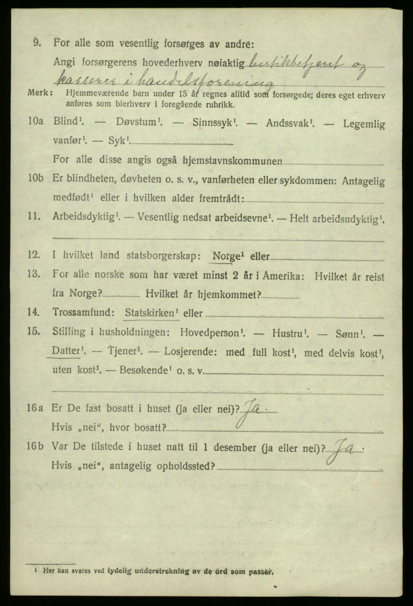 SAB, 1920 census for Fana, 1920, p. 23818