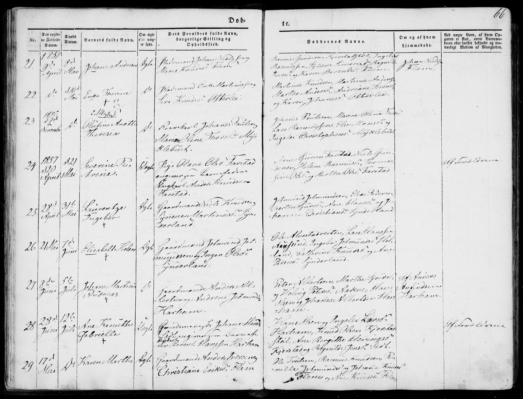 Ministerialprotokoller, klokkerbøker og fødselsregistre - Møre og Romsdal, AV/SAT-A-1454/536/L0497: Parish register (official) no. 536A06, 1845-1865, p. 66