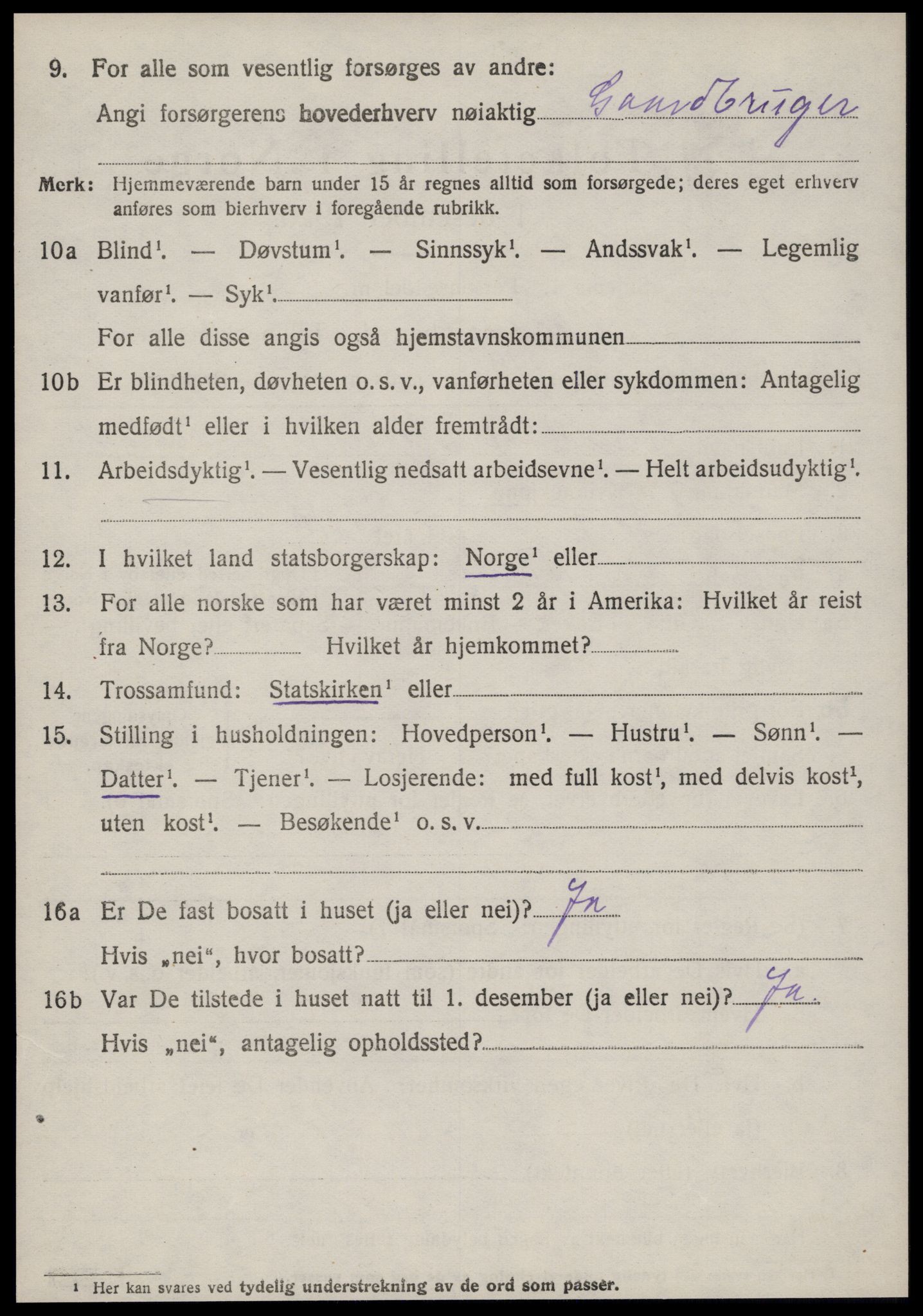 SAT, 1920 census for Haram, 1920, p. 4786