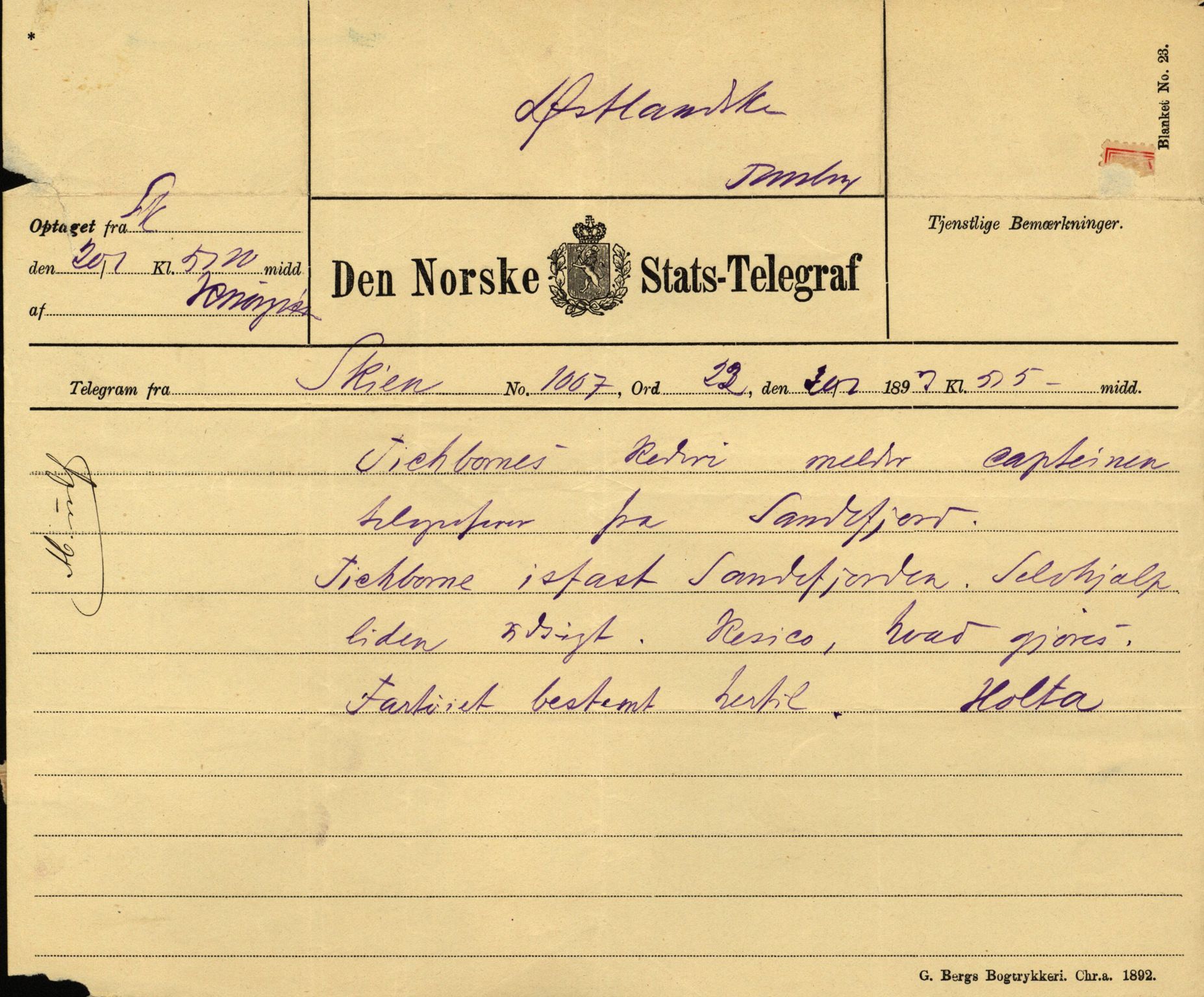 Pa 63 - Østlandske skibsassuranceforening, VEMU/A-1079/G/Ga/L0030/0007: Havaridokumenter / Furu, Magnhild, Magnolia, Havfruen, Tichborne, 1893, p. 76