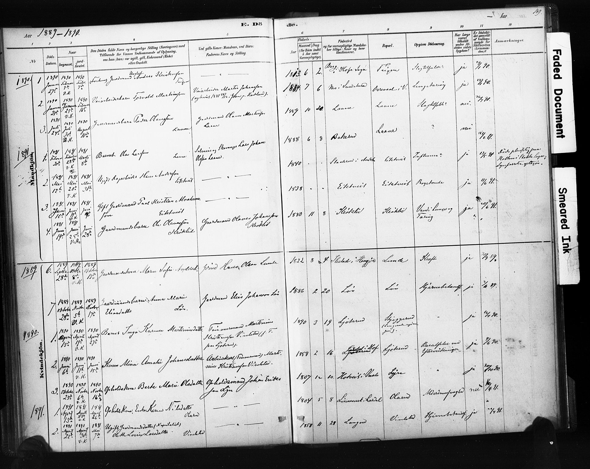 Ramnes kirkebøker, SAKO/A-314/F/Fc/L0001: Parish register (official) no. III 1, 1878-1899, p. 188-189