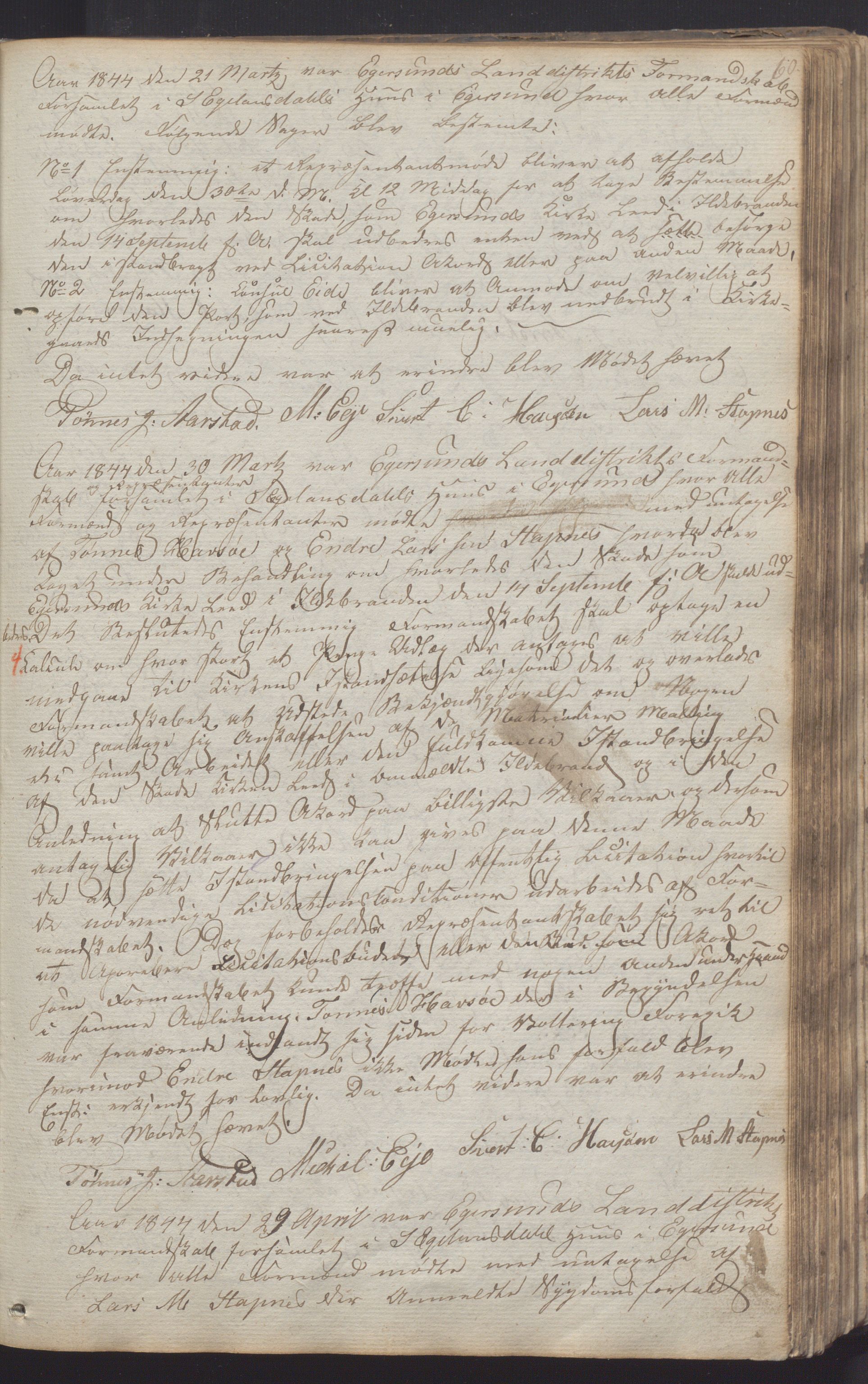 Eigersund kommune (Herredet) - Formannskapet, IKAR/K-100447/A/Aa/L0001: Møtebok, 1837-1864, p. 60a