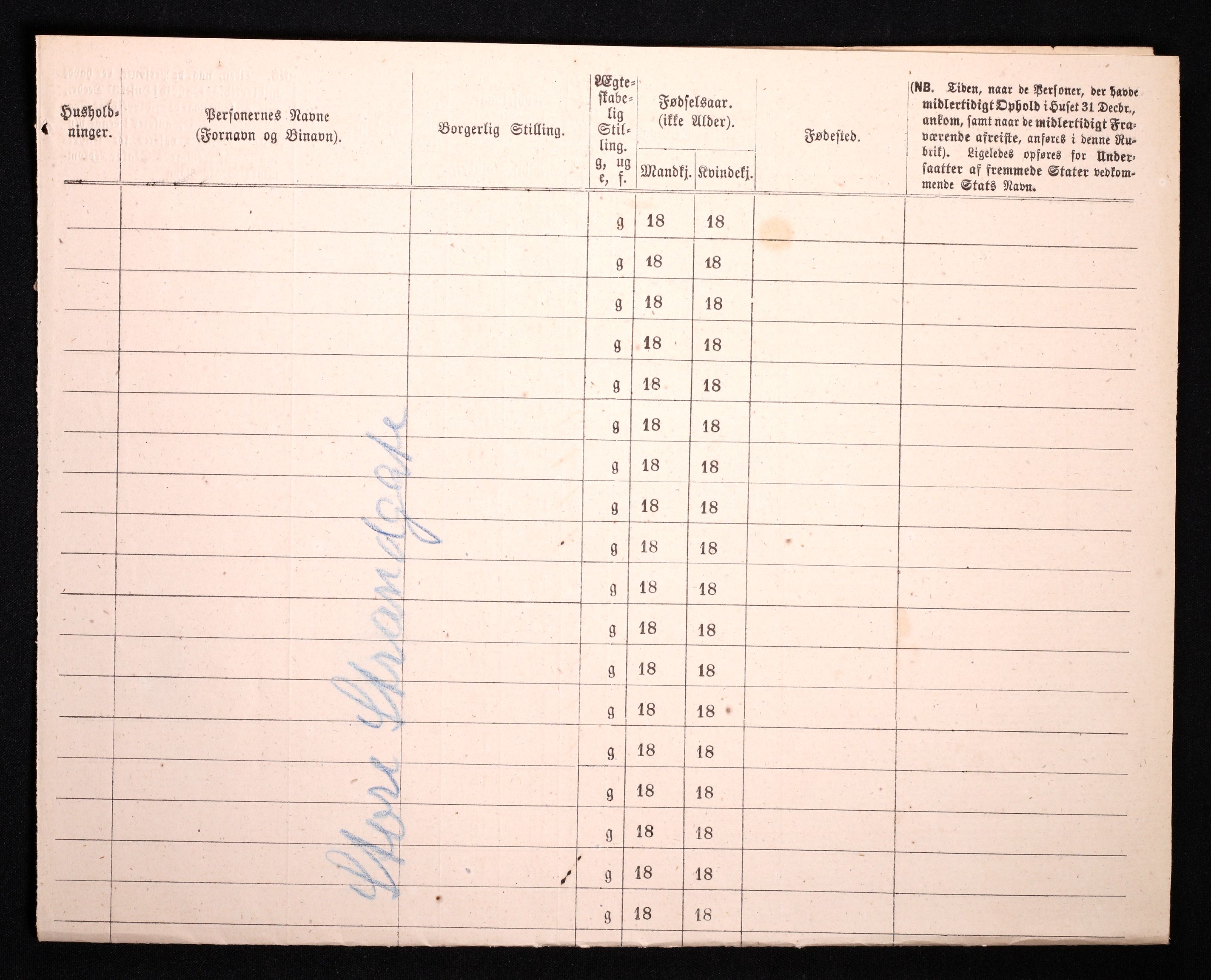 RA, 1870 census for 0301 Kristiania, 1870, p. 3658