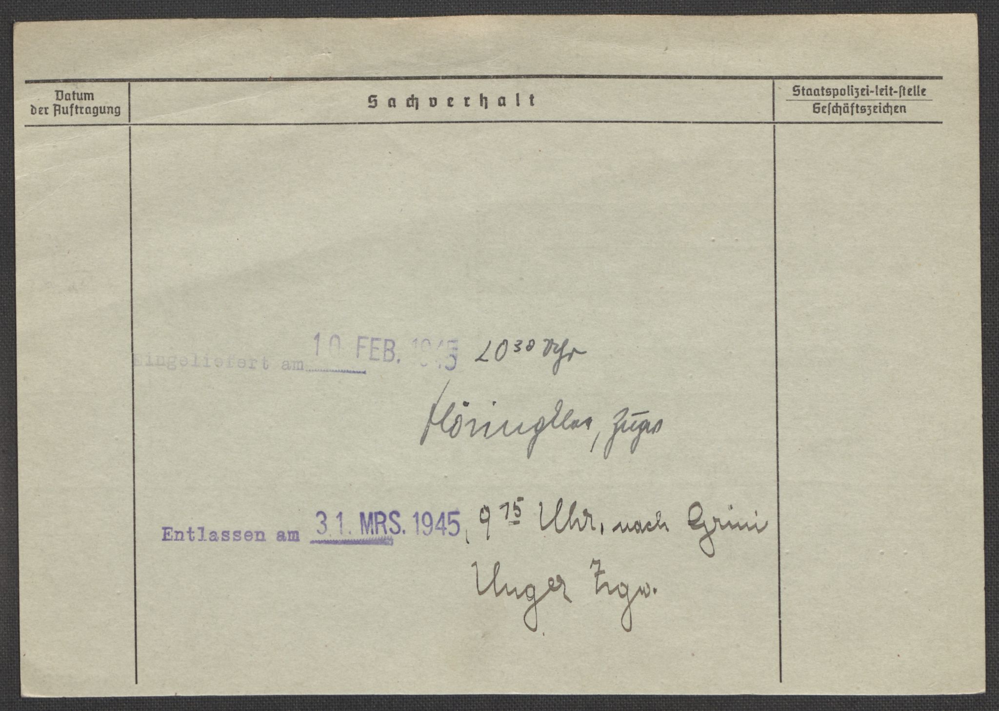 Befehlshaber der Sicherheitspolizei und des SD, AV/RA-RAFA-5969/E/Ea/Eaa/L0008: Register over norske fanger i Møllergata 19: Oelze-Ru, 1940-1945, p. 11