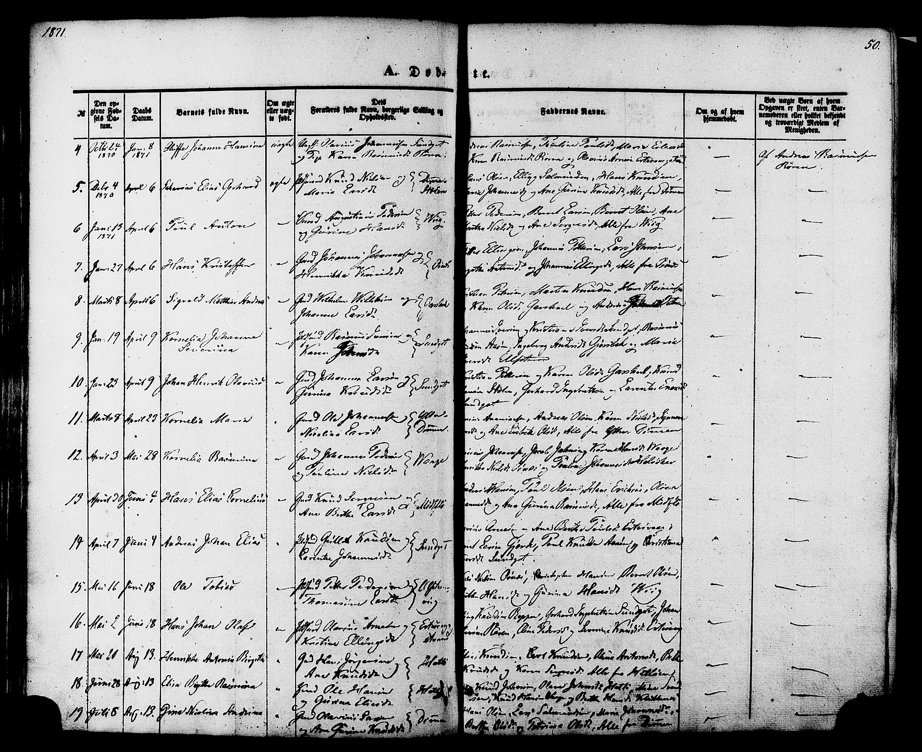 Ministerialprotokoller, klokkerbøker og fødselsregistre - Møre og Romsdal, AV/SAT-A-1454/509/L0105: Parish register (official) no. 509A03, 1848-1882, p. 50