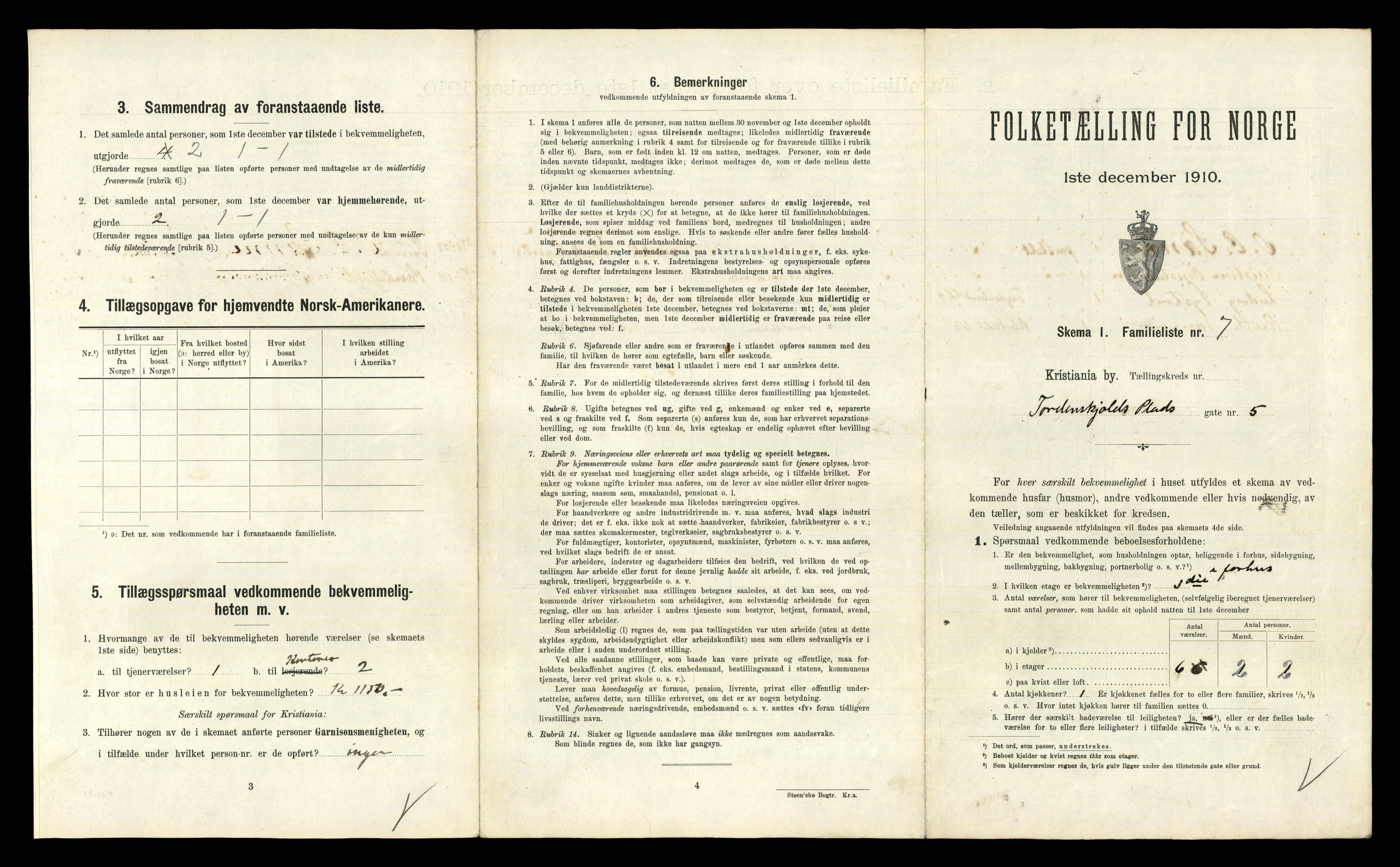 RA, 1910 census for Kristiania, 1910, p. 109459