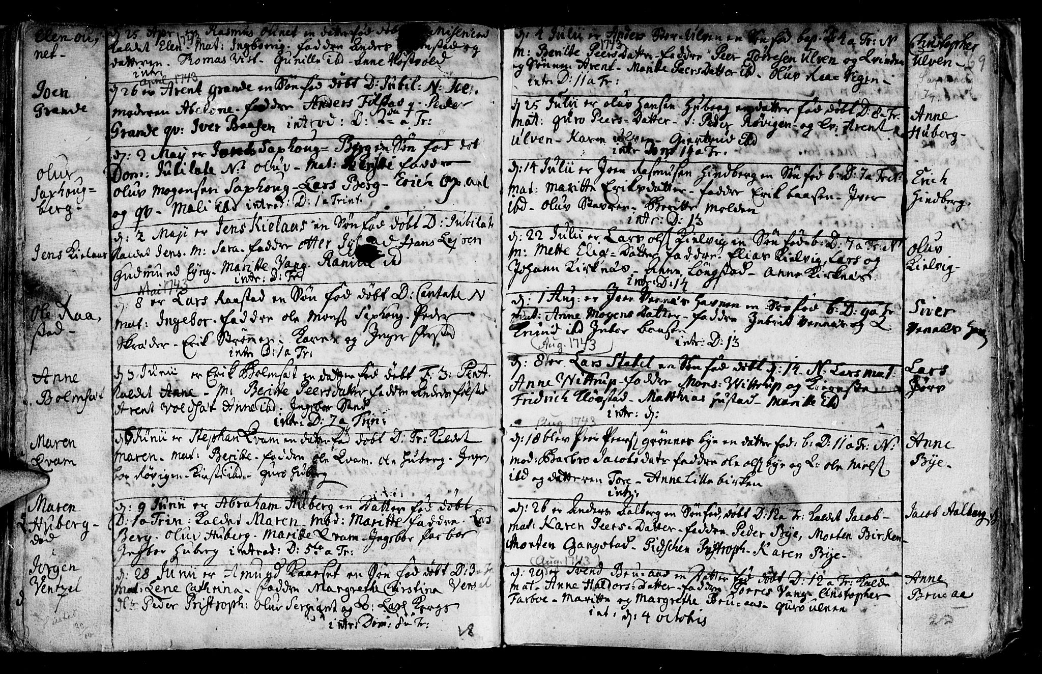 Ministerialprotokoller, klokkerbøker og fødselsregistre - Nord-Trøndelag, SAT/A-1458/730/L0272: Parish register (official) no. 730A01, 1733-1764, p. 69