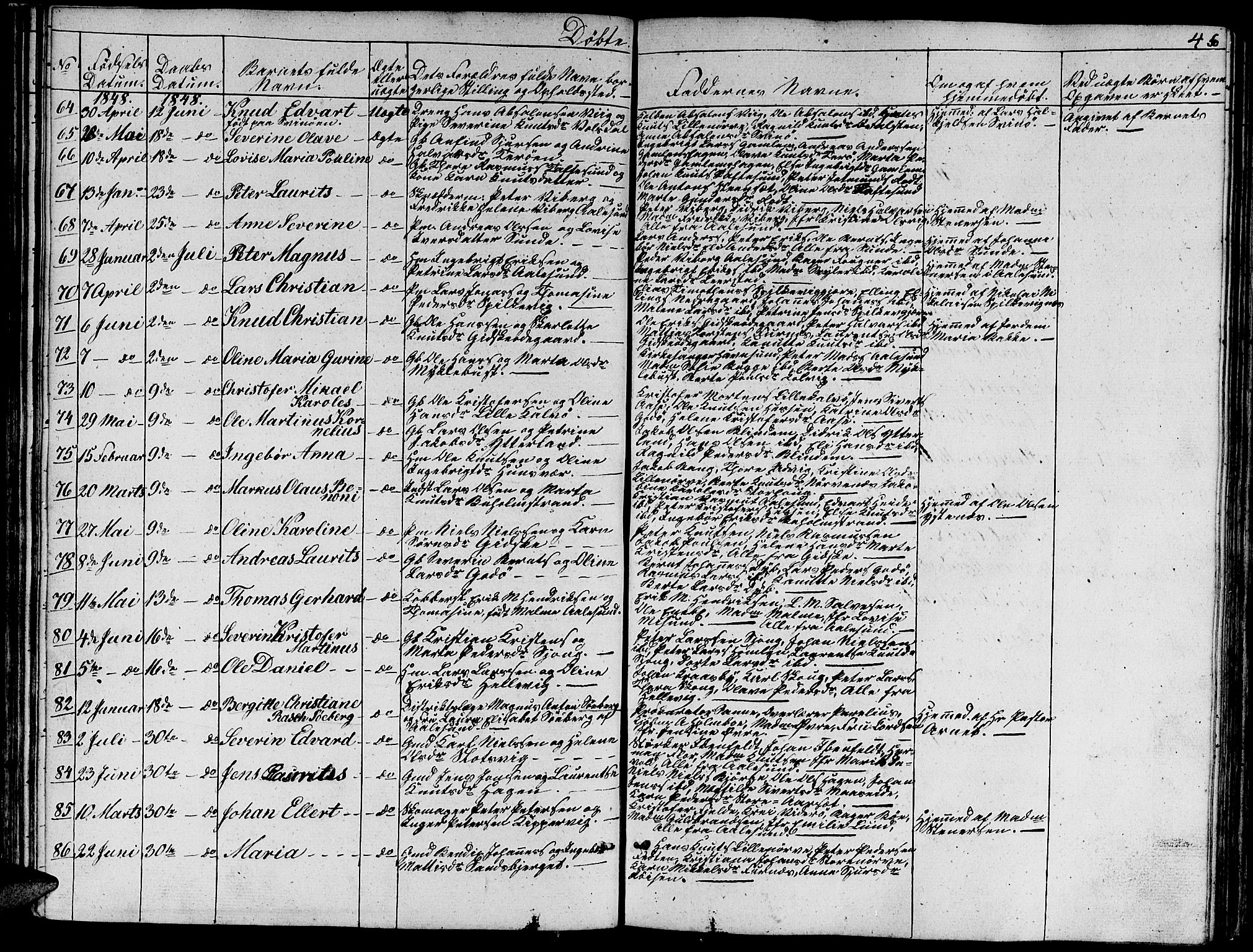 Ministerialprotokoller, klokkerbøker og fødselsregistre - Møre og Romsdal, AV/SAT-A-1454/528/L0426: Parish register (copy) no. 528C07, 1844-1854, p. 46