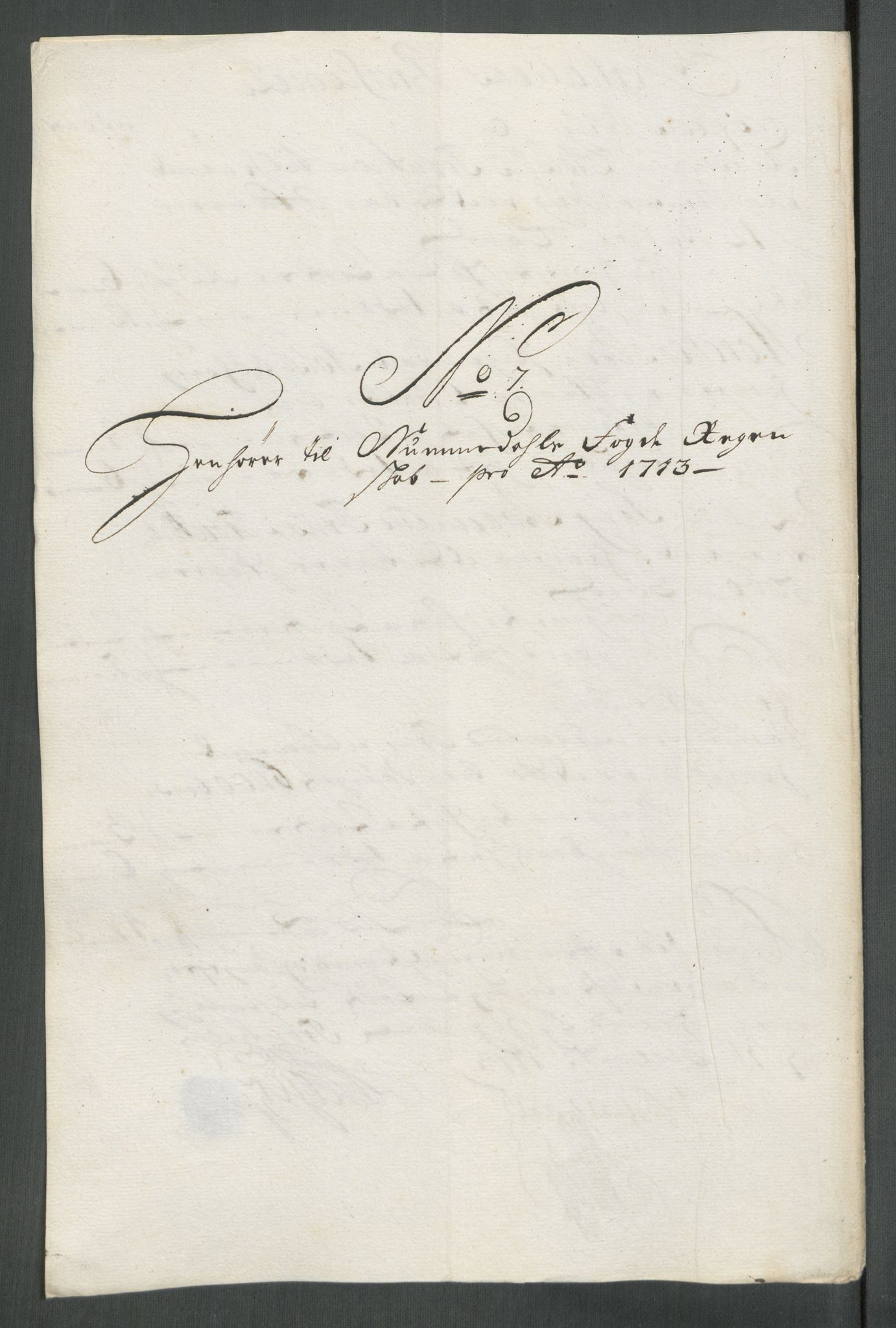 Rentekammeret inntil 1814, Reviderte regnskaper, Fogderegnskap, RA/EA-4092/R64/L4434: Fogderegnskap Namdal, 1713, p. 119