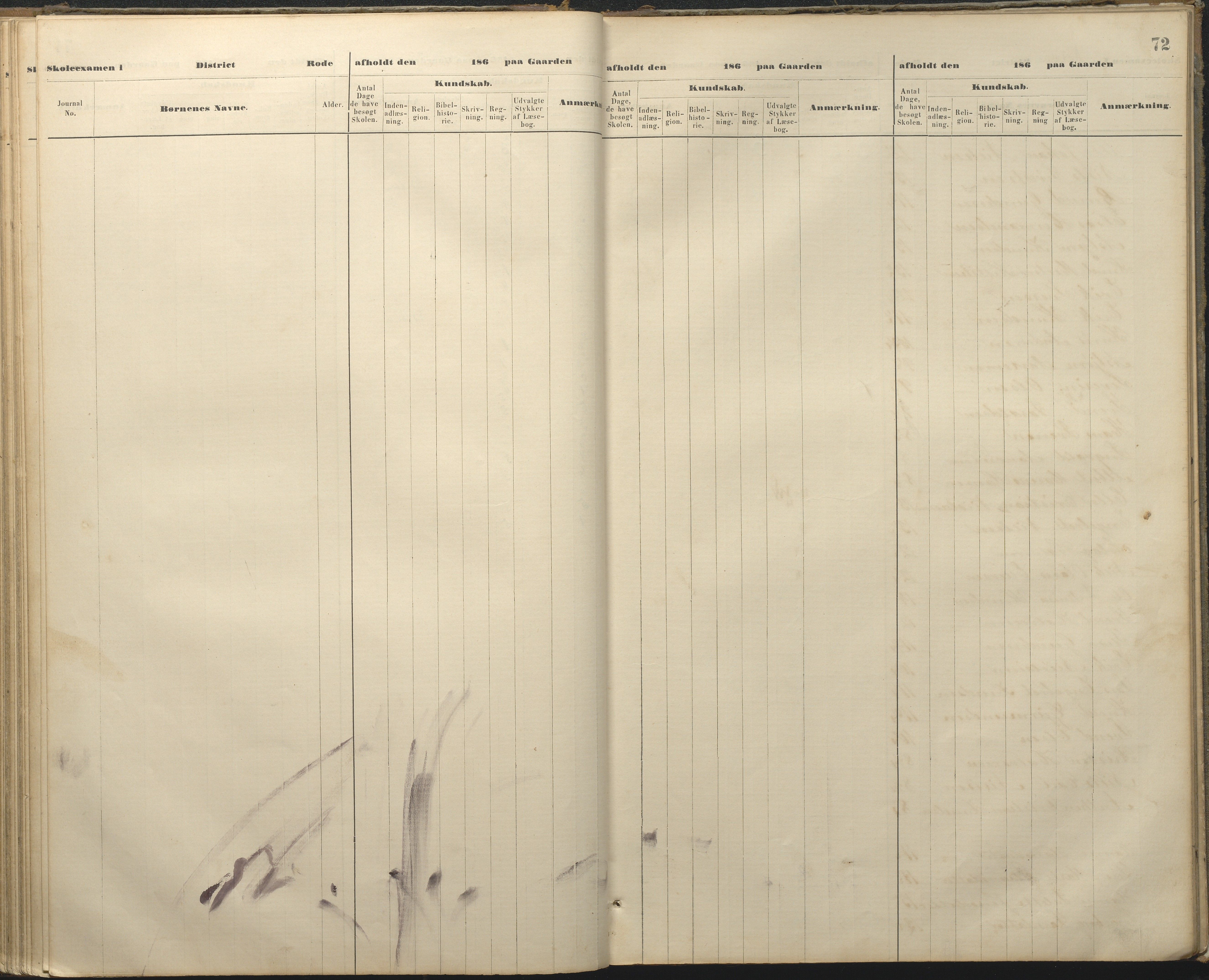 Øyestad kommune frem til 1979, AAKS/KA0920-PK/06/06A/L0048: Eksamensprotokoll, 1866-1879, p. 71