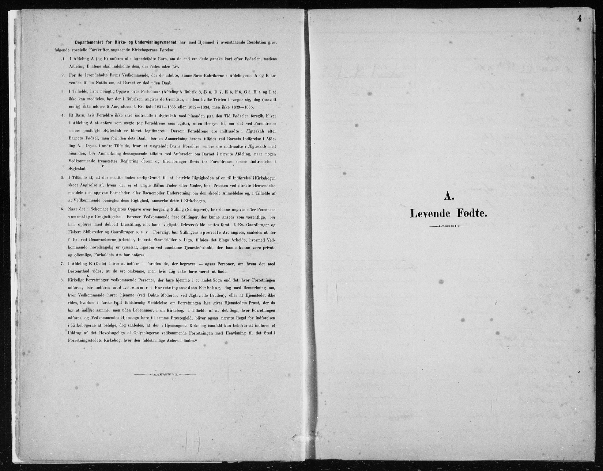 Hosanger sokneprestembete, SAB/A-75801/H/Haa: Parish register (official) no. B  1, 1880-1896, p. 4