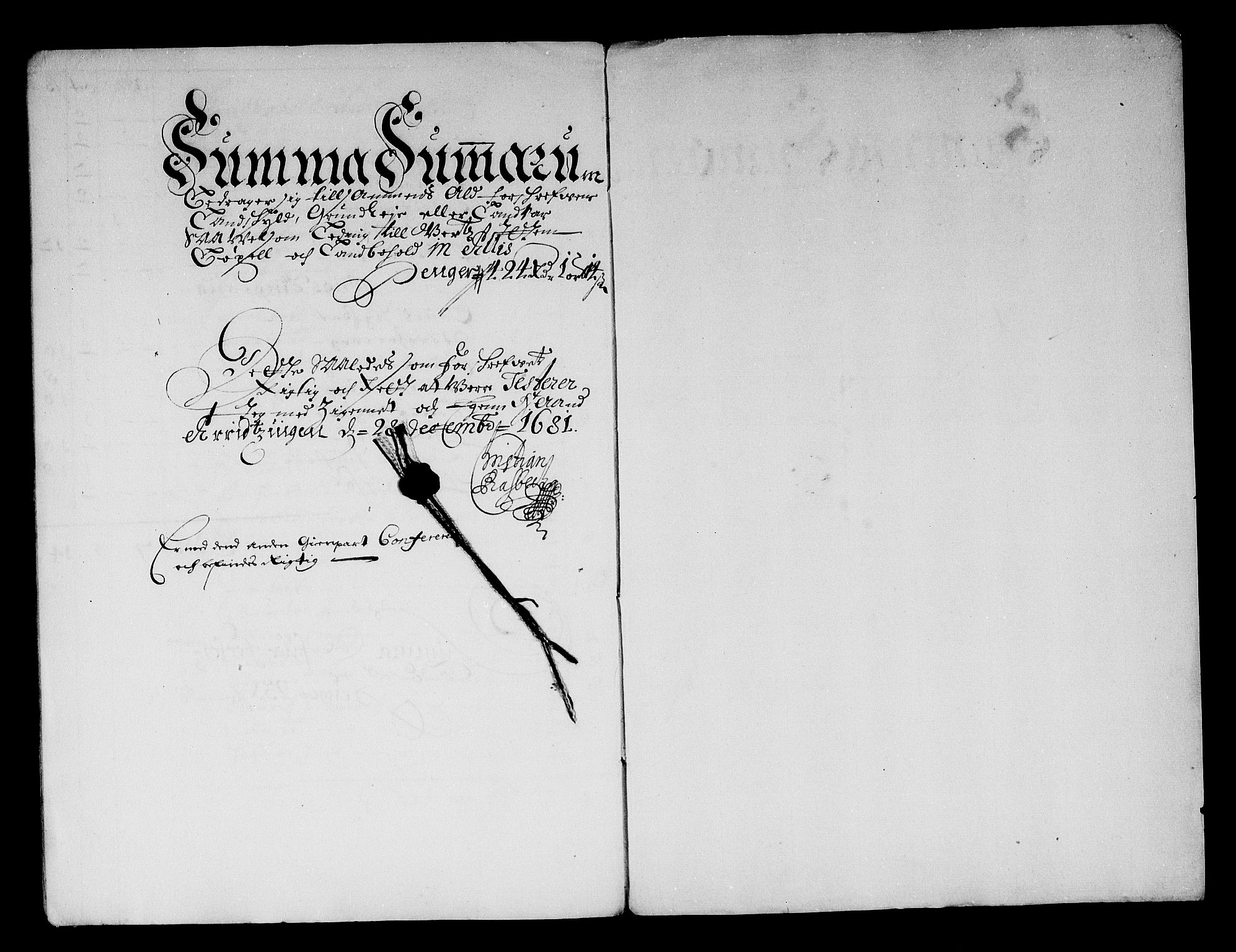 Rentekammeret inntil 1814, Reviderte regnskaper, Stiftamtstueregnskaper, Trondheim stiftamt og Nordland amt, AV/RA-EA-6044/R/Rf/L0065: Trondheim stiftamt, 1681