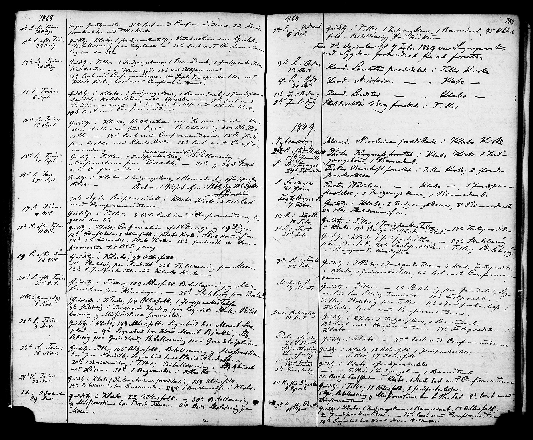 Ministerialprotokoller, klokkerbøker og fødselsregistre - Sør-Trøndelag, SAT/A-1456/618/L0442: Parish register (official) no. 618A06 /1, 1863-1879, p. 383