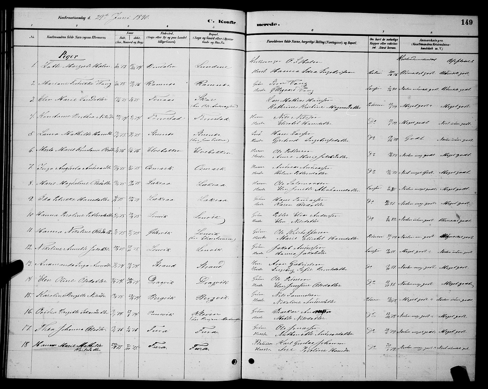 Ministerialprotokoller, klokkerbøker og fødselsregistre - Nordland, AV/SAT-A-1459/863/L0914: Parish register (copy) no. 863C04, 1886-1897, p. 149