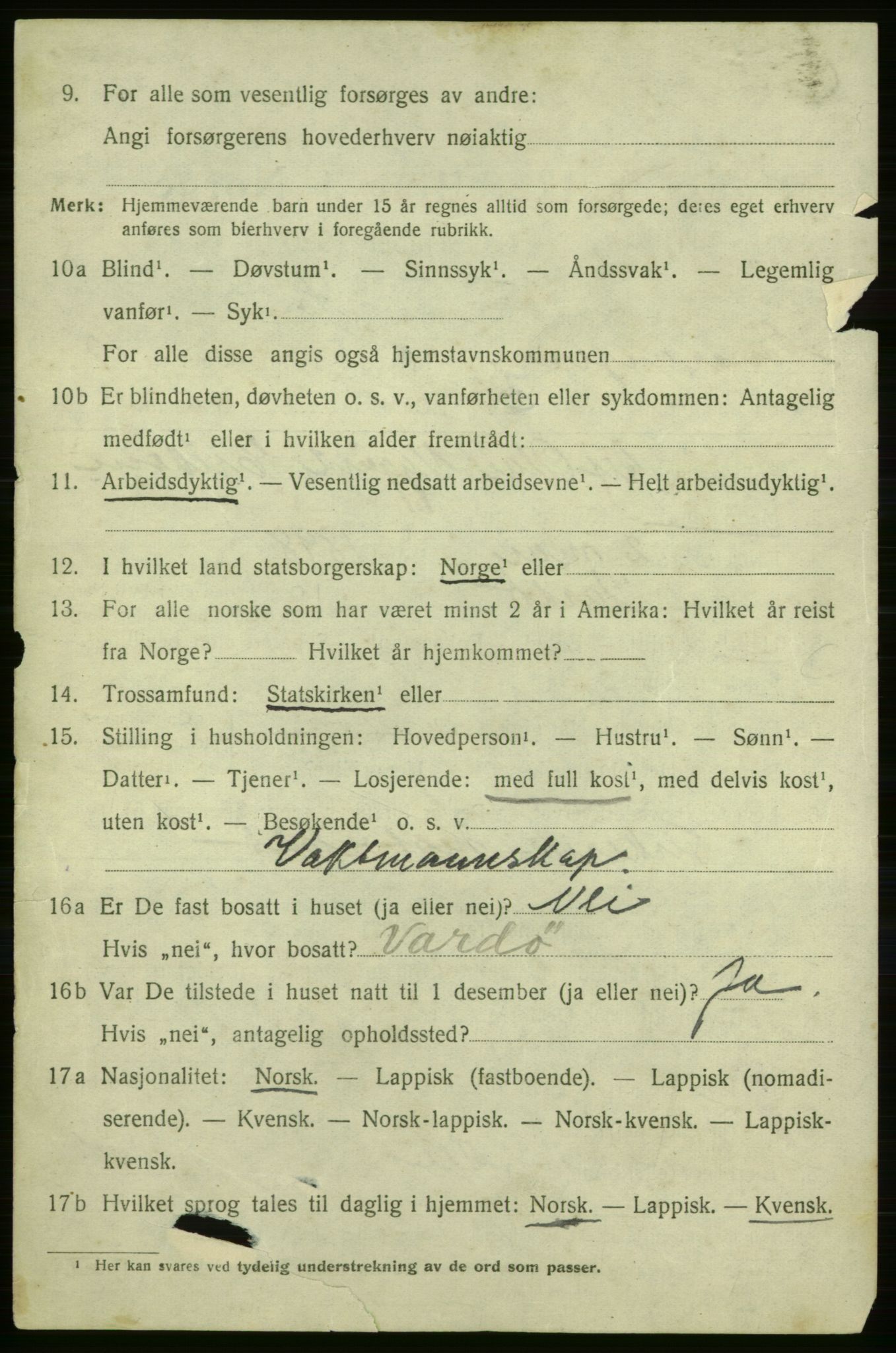 SATØ, 1920 census for Sør-Varanger, 1920, p. 7091